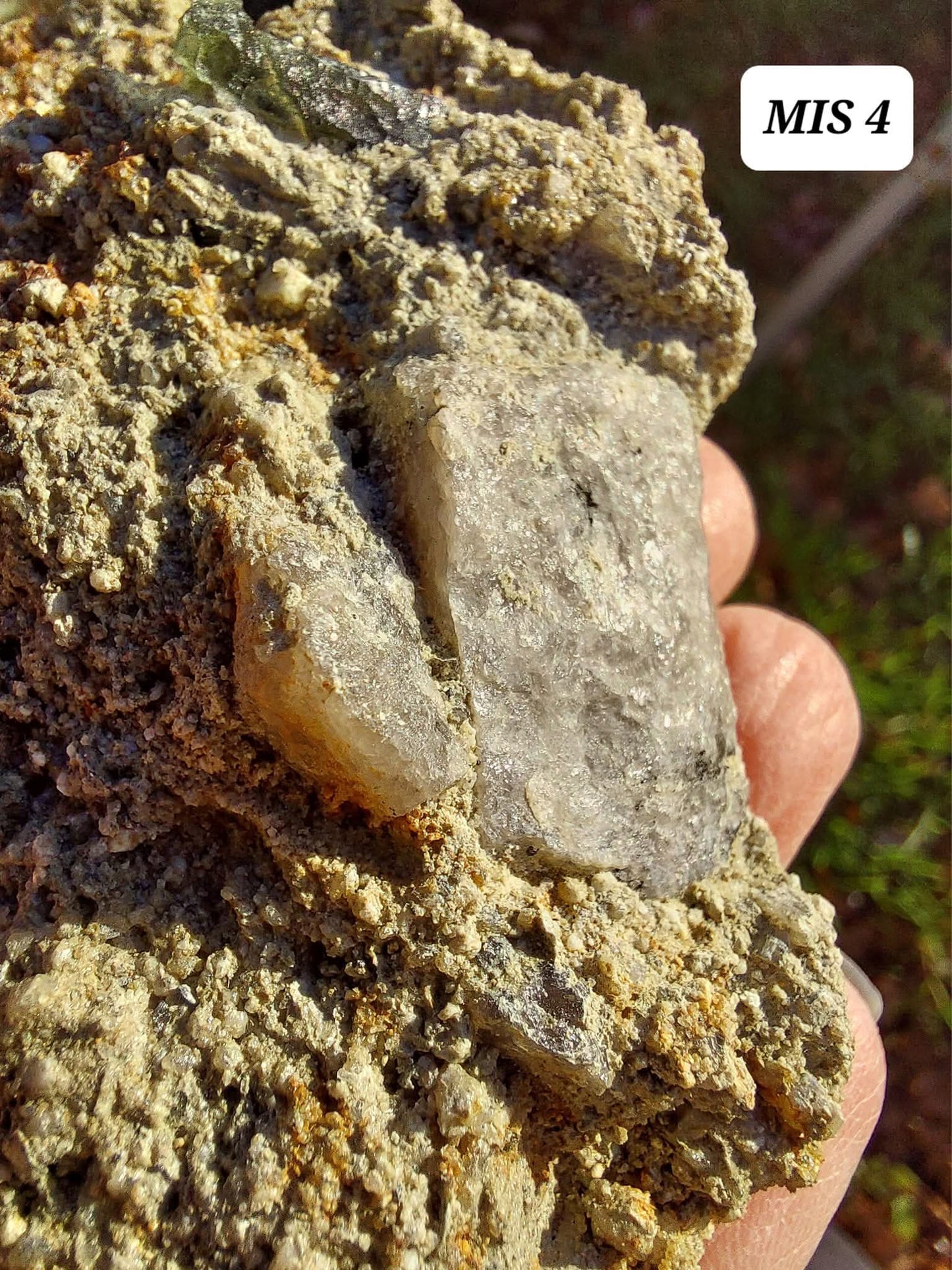 Moldavite In-Situ (in matrix), Besednice, Est- 2g, Tektite (Ref: MIS4)