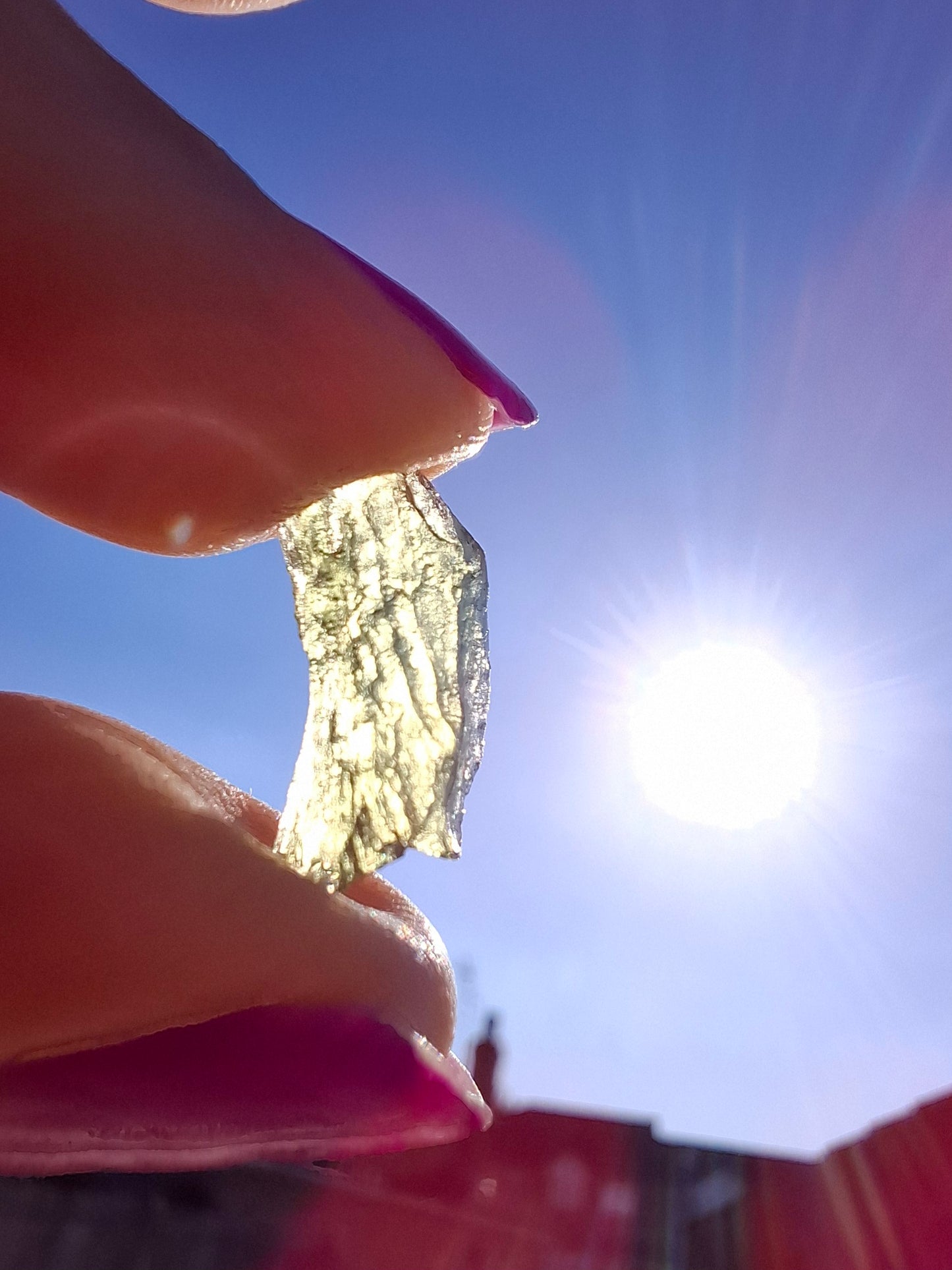 Moldavite Piece, 0.49g, Tektite (Ref: 1452)