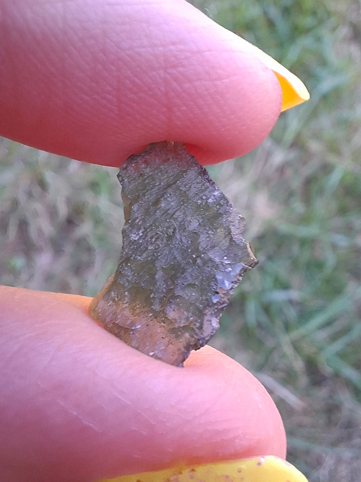 Moldavite Piece, 0.48g, Tektite (Ref: 1480)