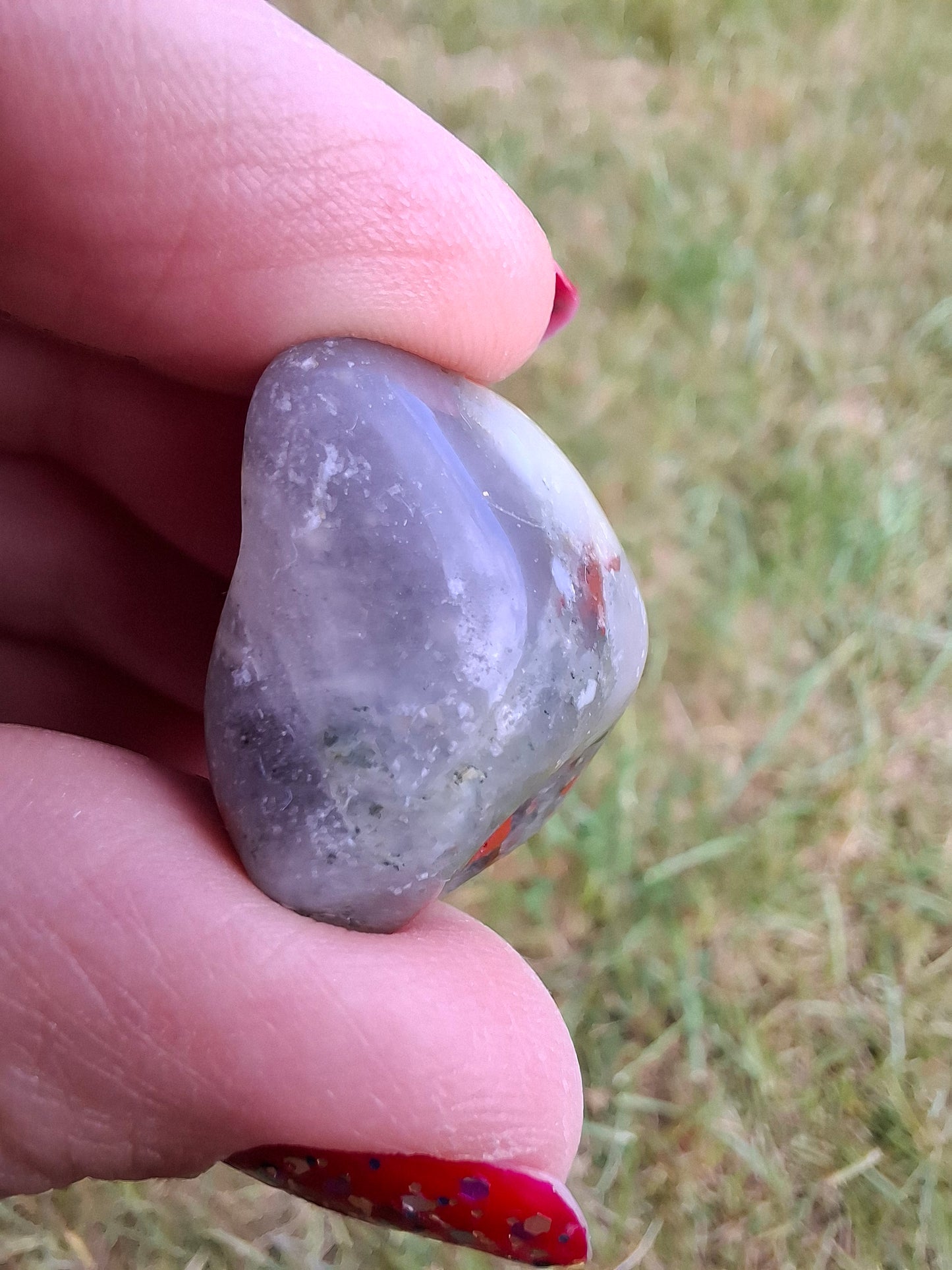 African Blood Stone, Tumble Stone, Crystal (Ref: T175)