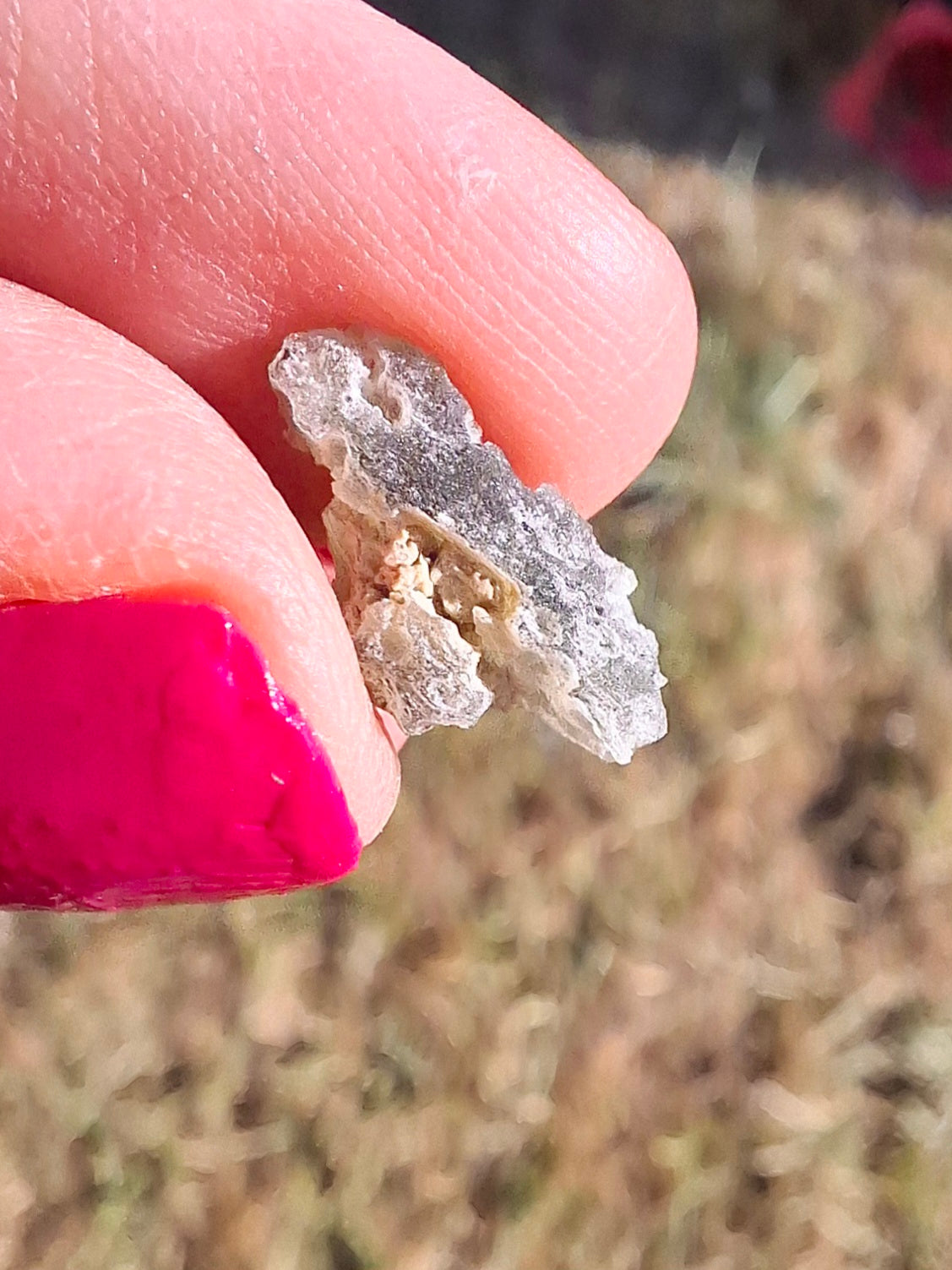 Moldavite Piece, SNOWFLAKE, FROSTED, BRUSNA, 0.64g, Tektite (Ref: 1502)