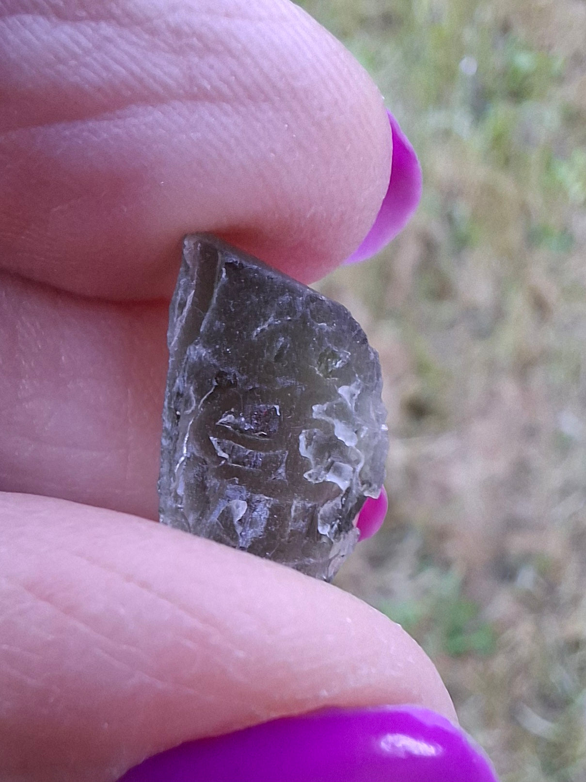 Moldavite Piece, 0.79g, Tektite (Ref: 1441)