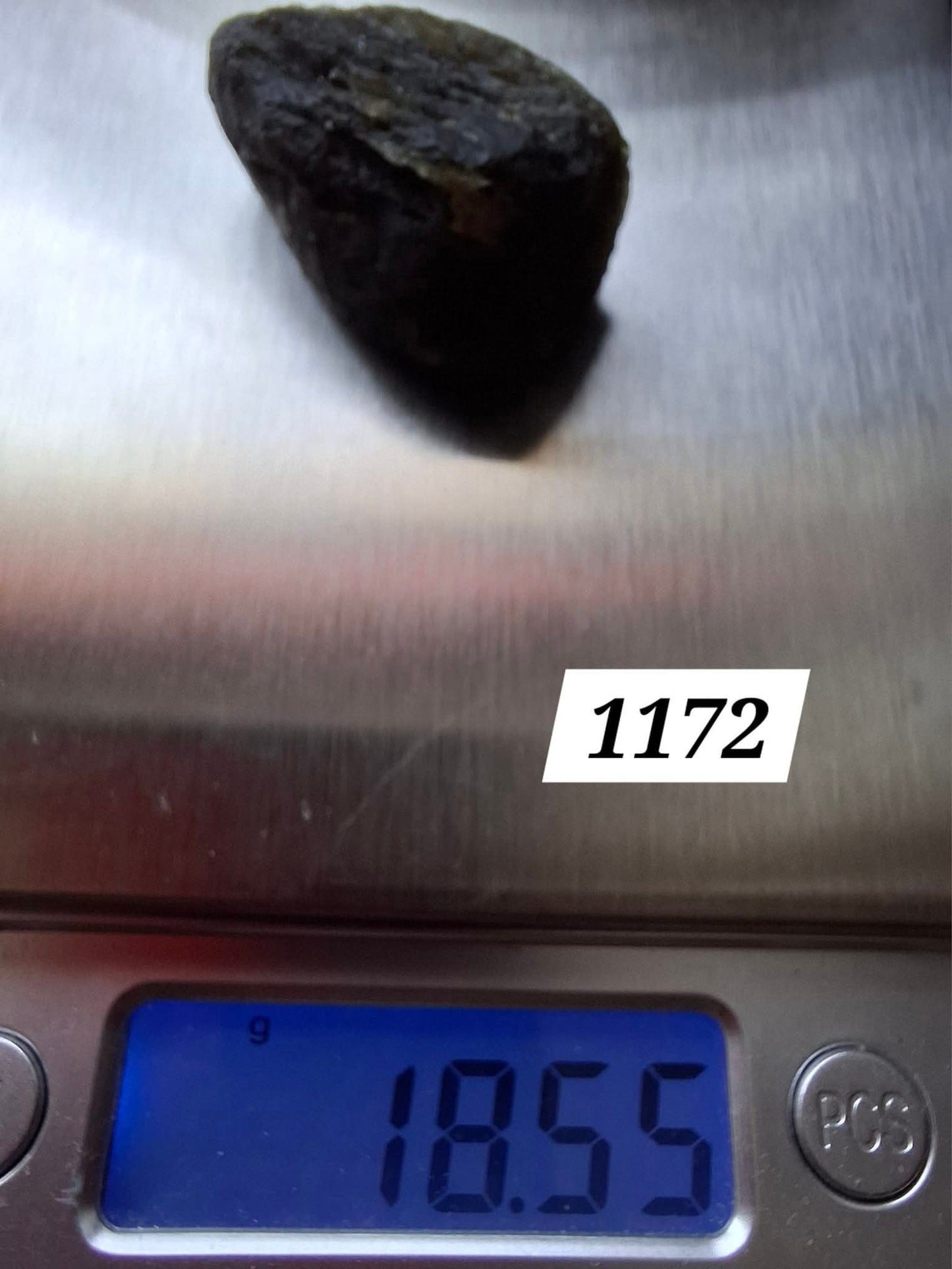 Moldavite Piece, JAKULE, 18.55g, Tektite (Ref: 1172)