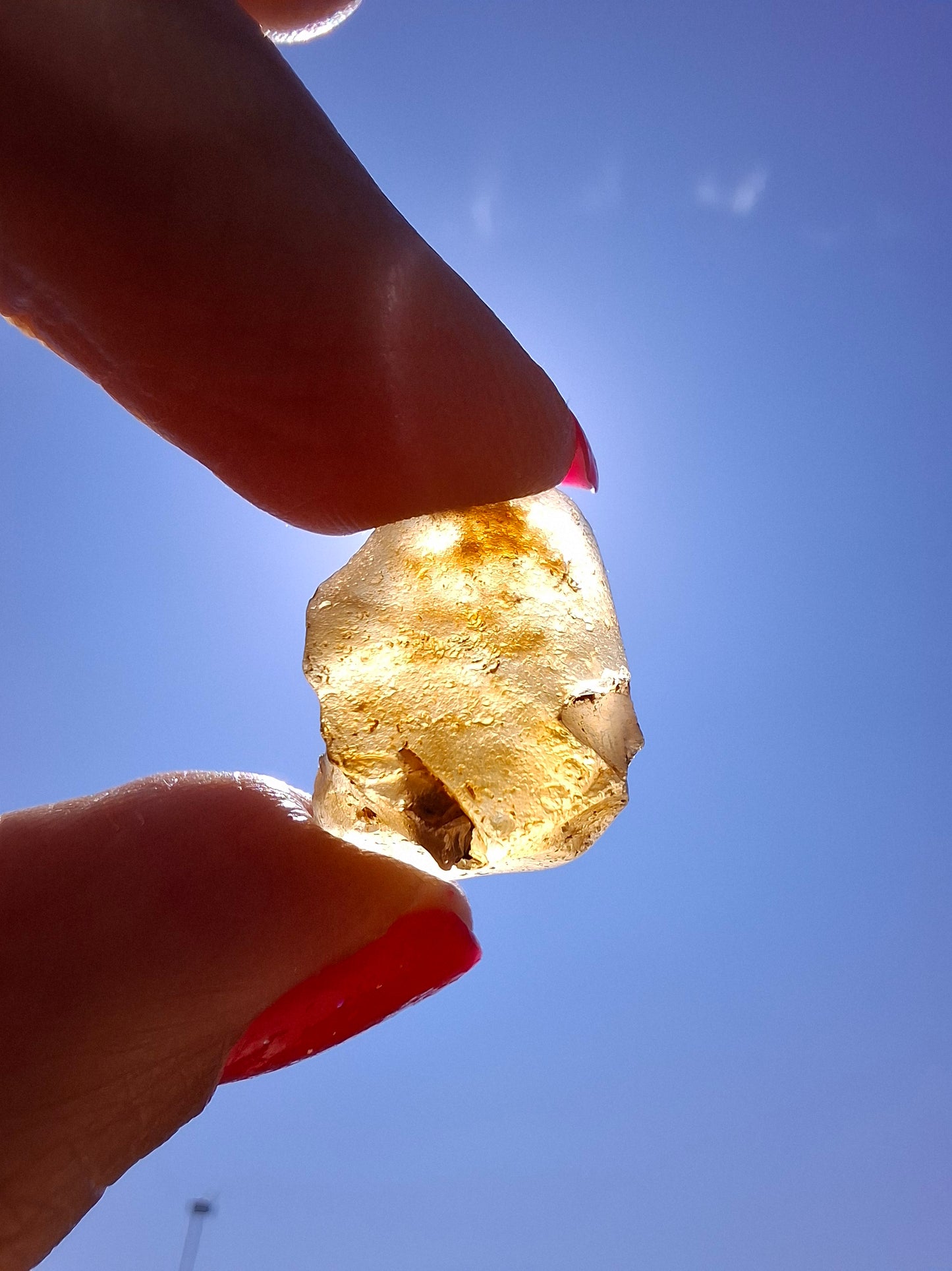Libyan Desert Glass (darker) Piece, 3.72g, Tektite (Ref: L1378)