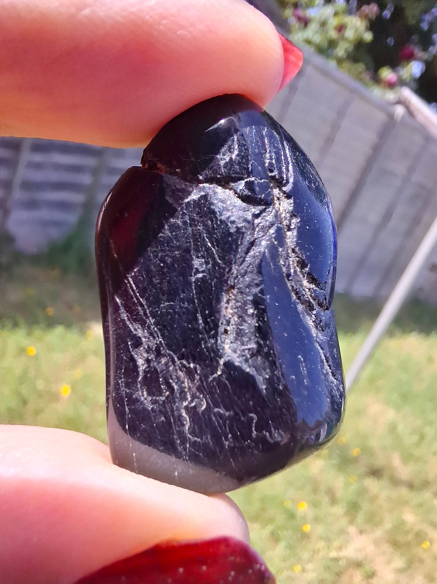 Black Tourmaline, Tumble Stone, Crystal (Ref: T222)