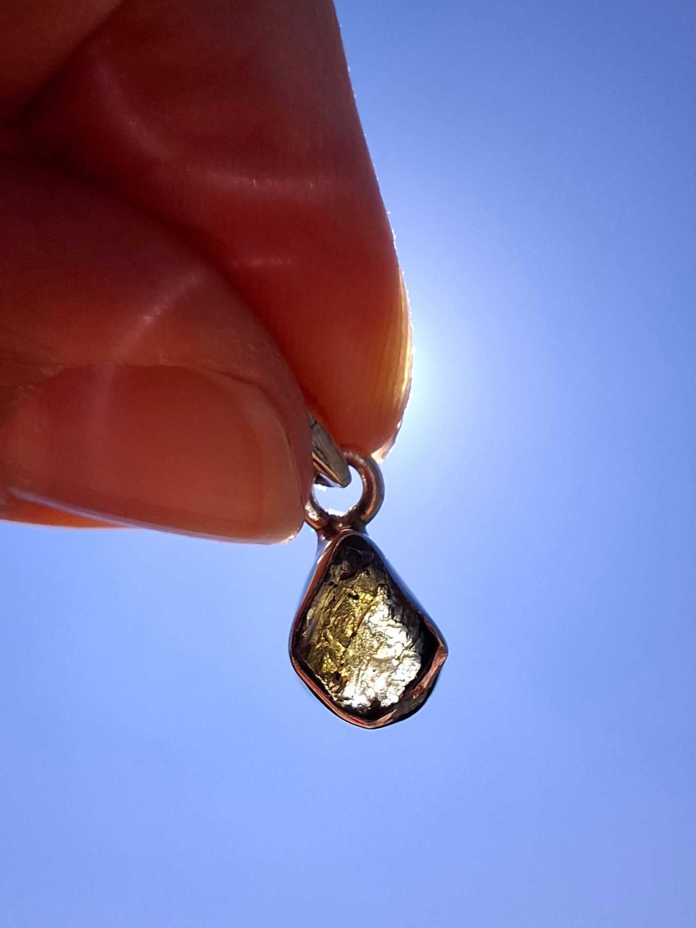 Moldavite Pendant, 925 Silver, Tektite (Ref: P29)