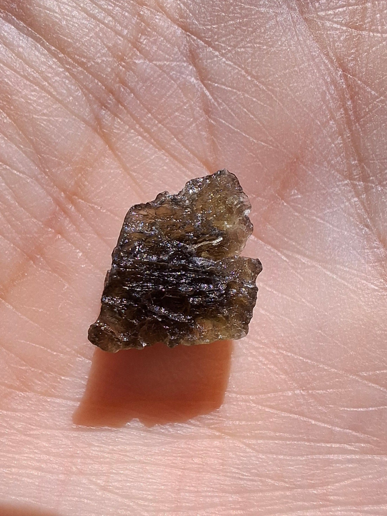 Moldavite Piece, 0.87g, Tektite (Ref: 231)