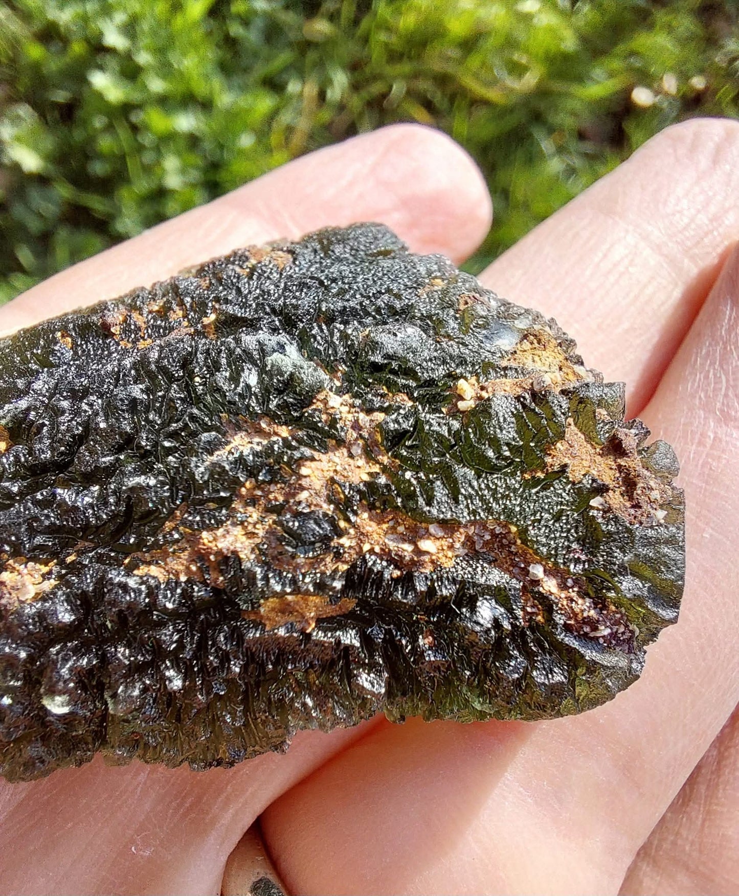 Moldavite Piece, NOVA HOSPODA, 18.15g, Tektite (Ref: 1041)