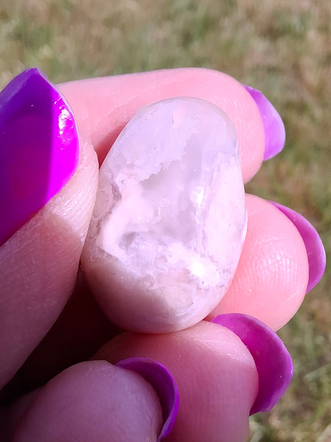 Flower Agate, Tumble Stone, Crystal (Red: T73)