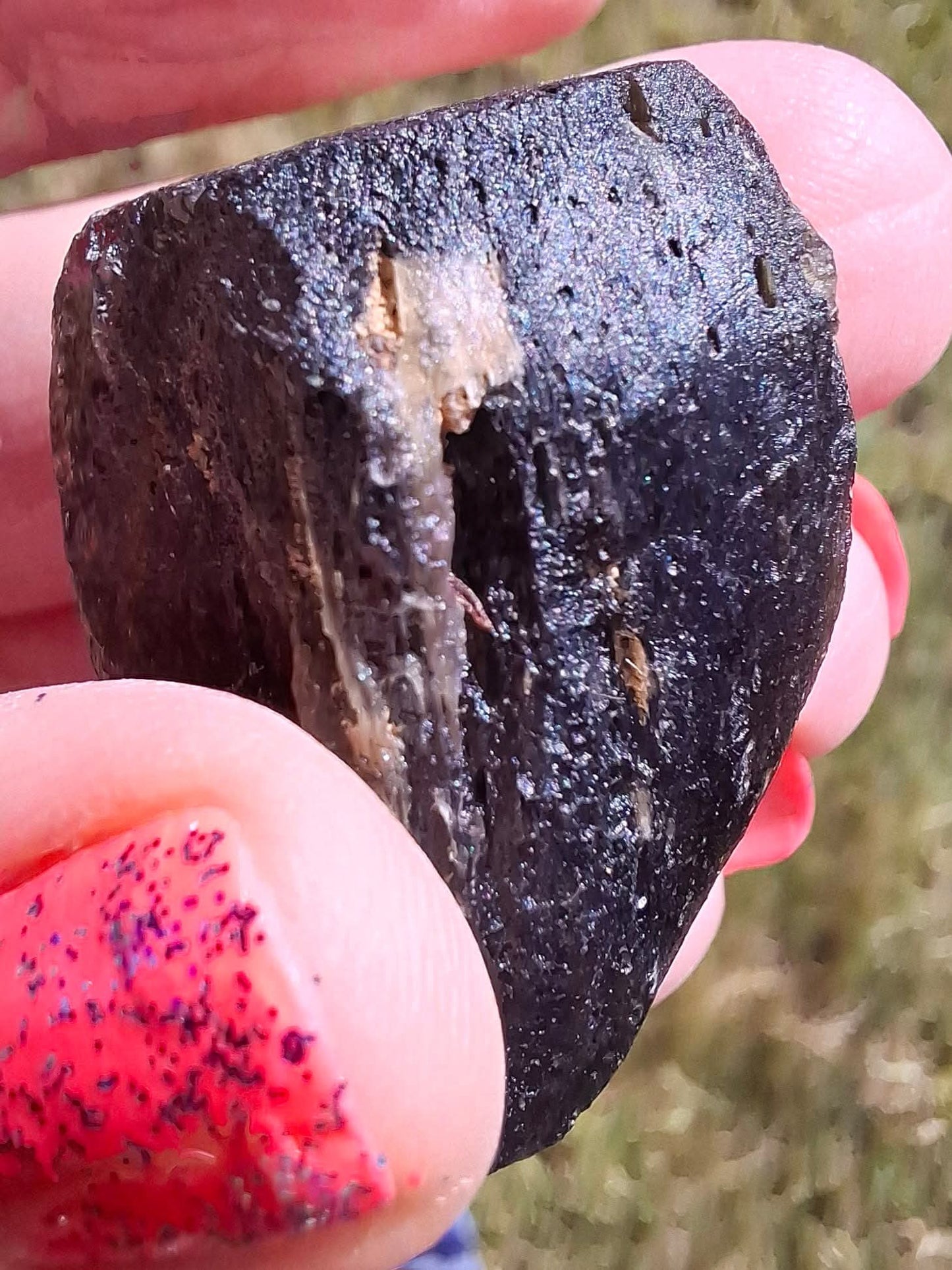 Moldavite Piece, JAKULE, 18.55g, Tektite (Ref: 1172)