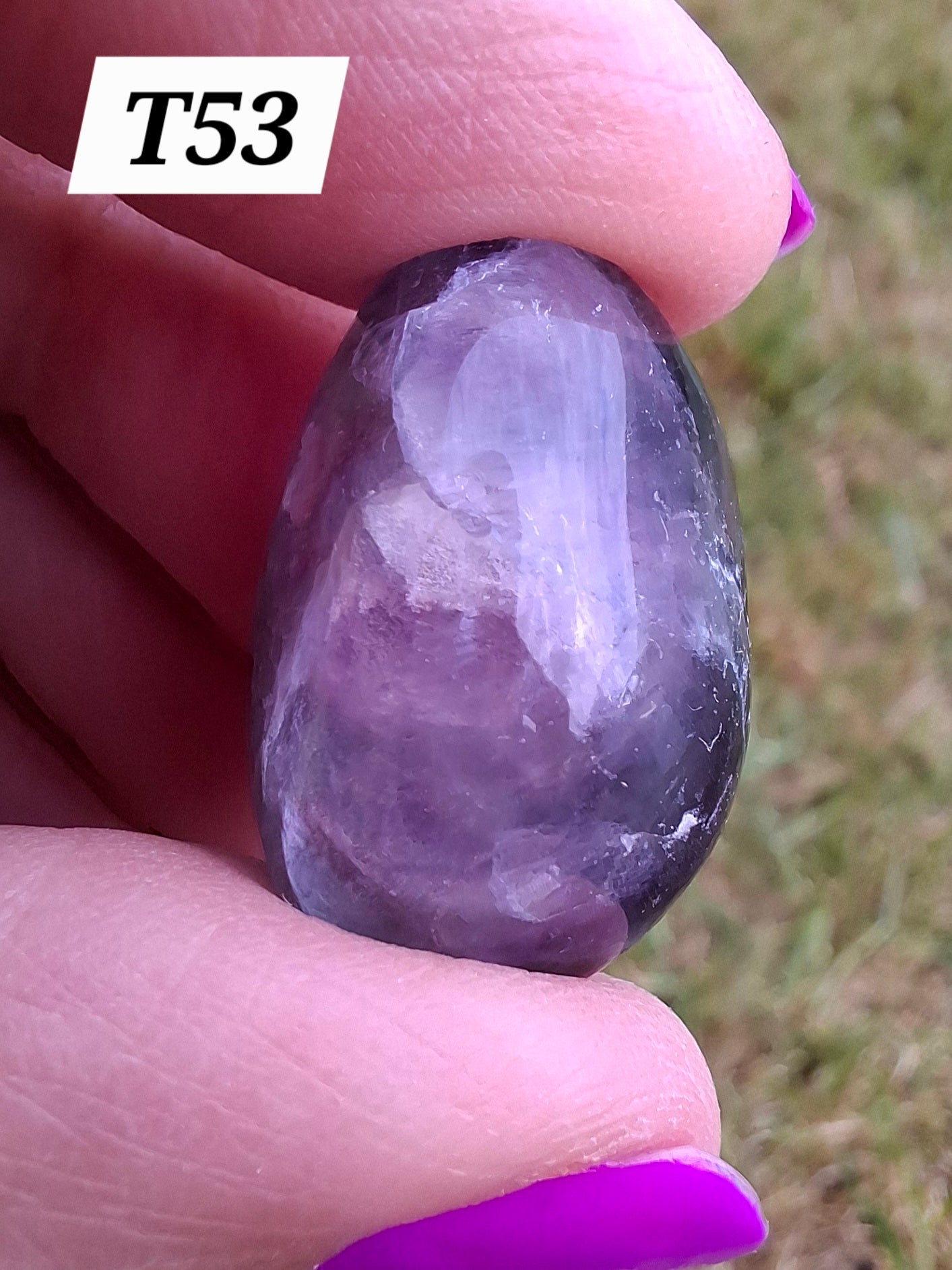 Fluorite, Tumble Stone, Crystal (Ref: T53)