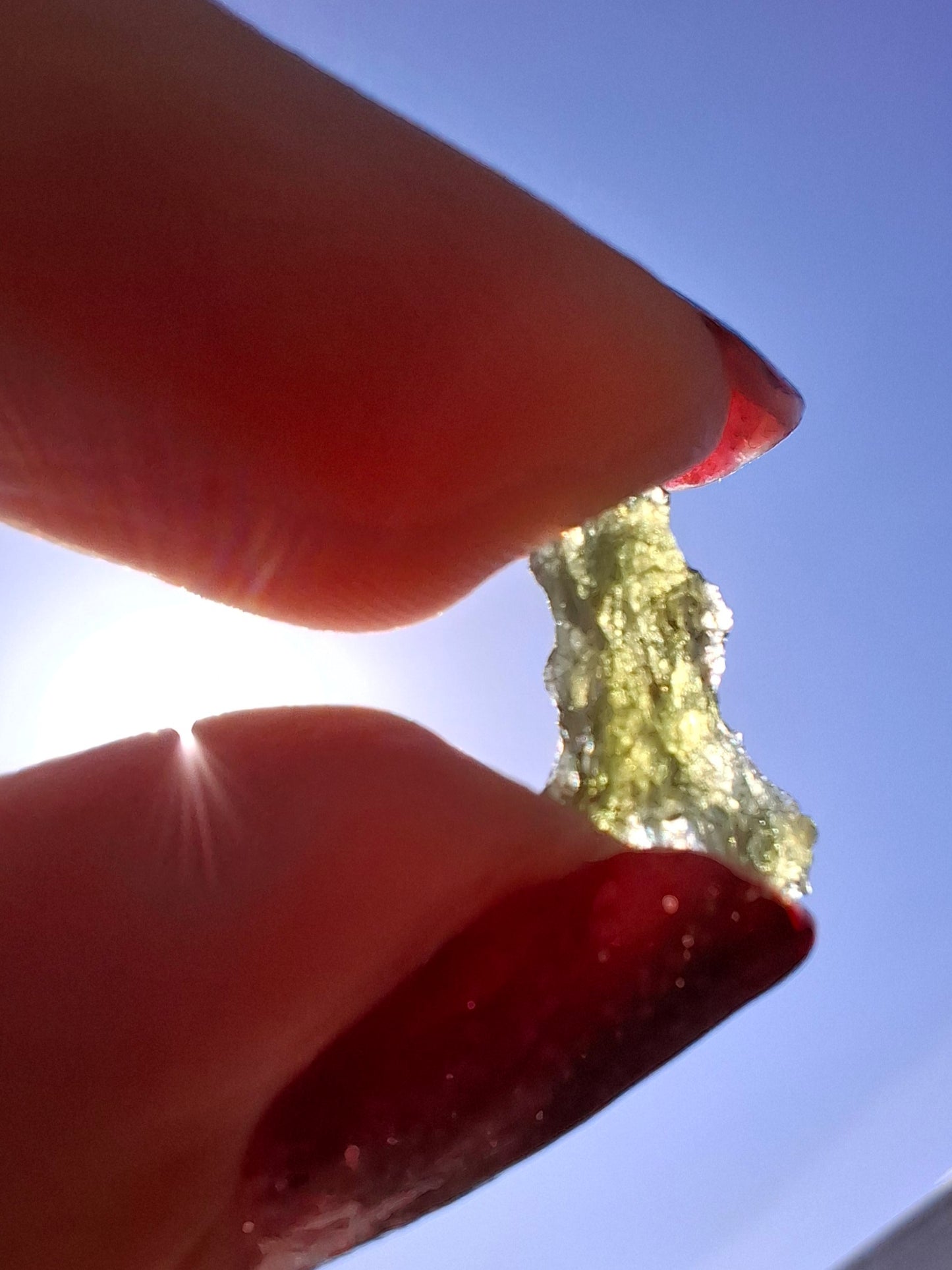 Moldavite small Piece, 0.34g, Tektite (Ref: 1476)