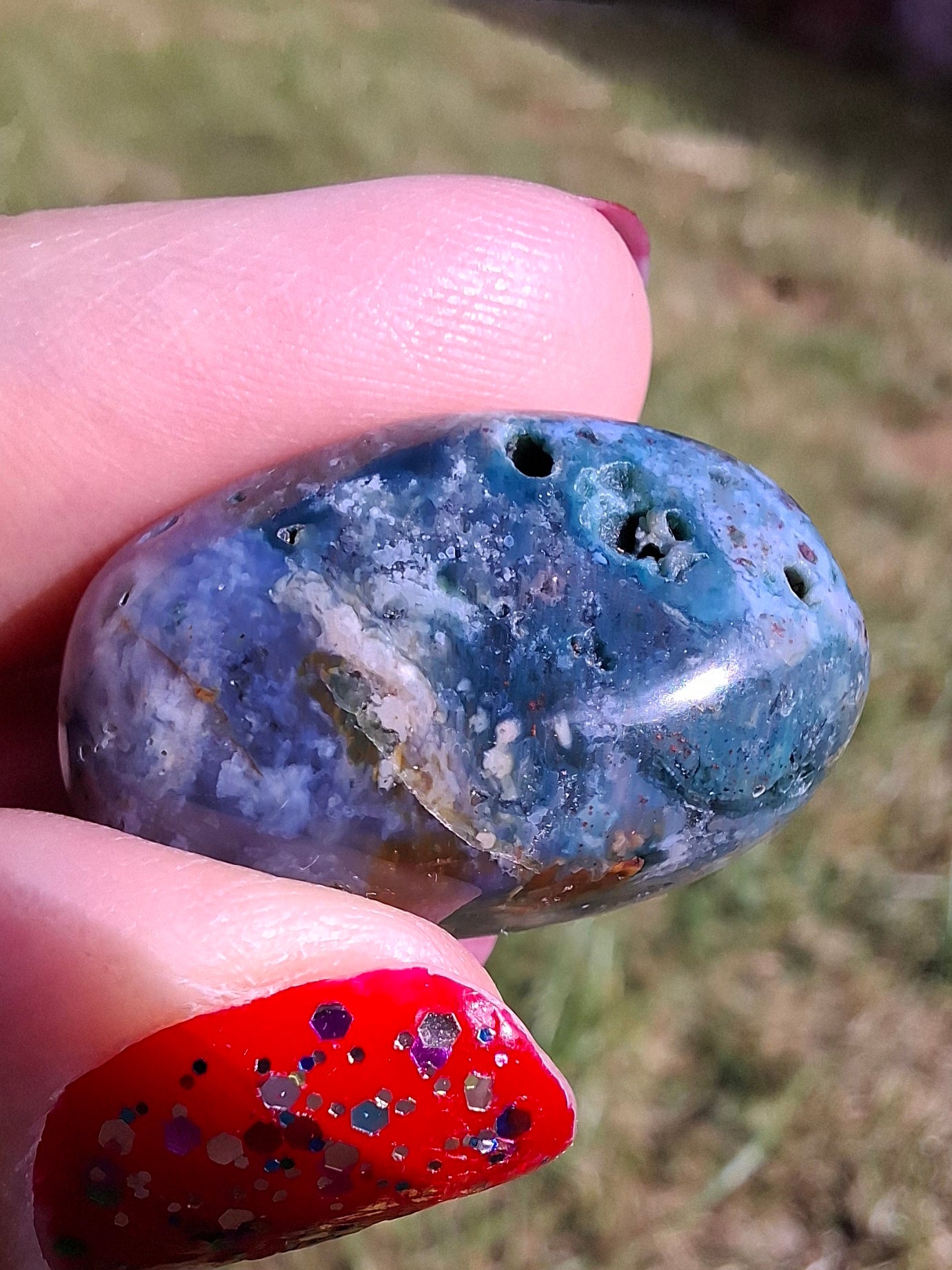 Ocean Jasper, Tumble Stone, Crystal (Ref: T200)