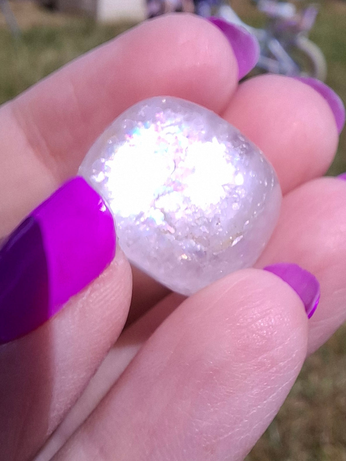 Clear Quartz, Tumble Stone, Crystal 🌈 (Ref: T26)
