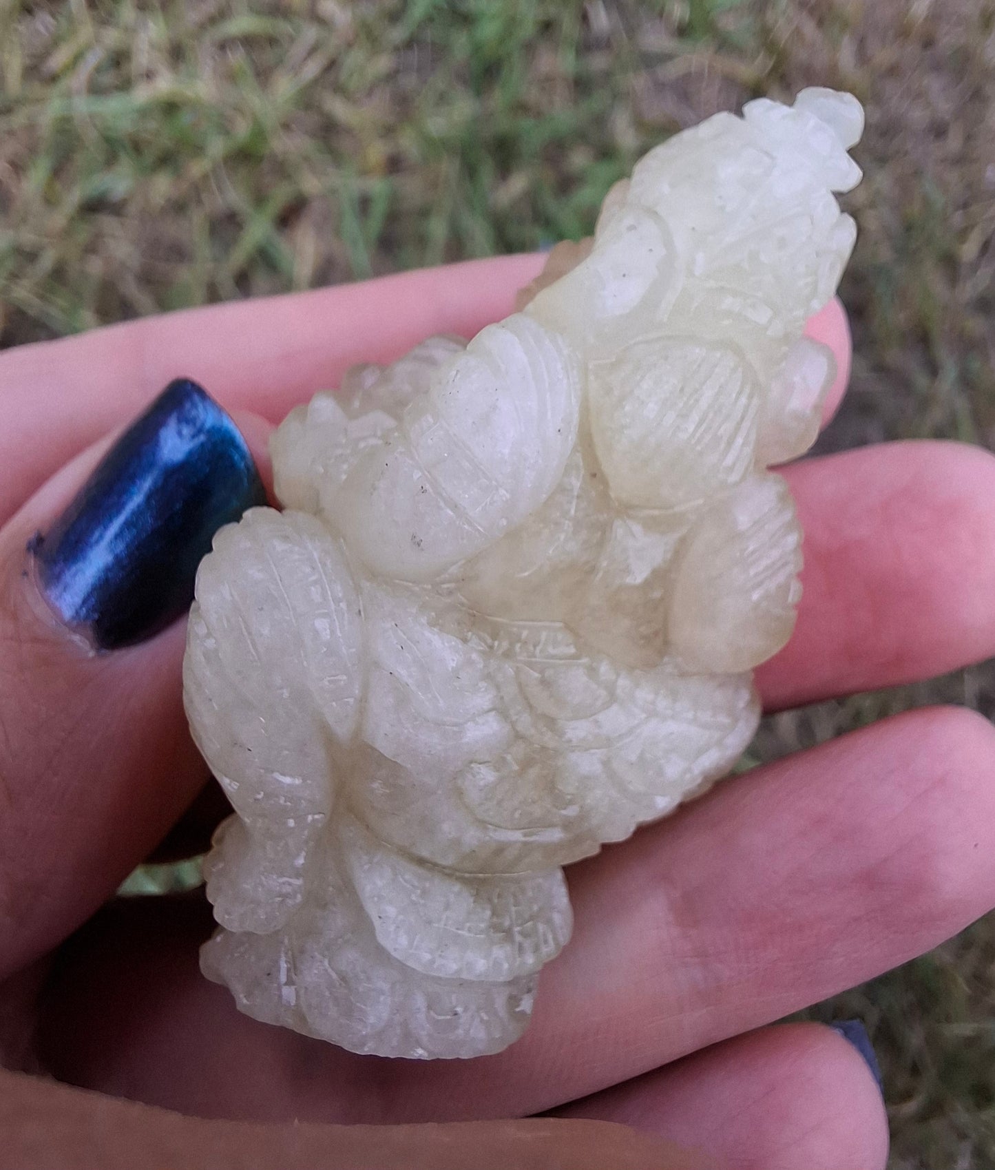 Libyan Desert Glass GANESHA craving, 31.21g, Tektite (Ref: Ganesha2)