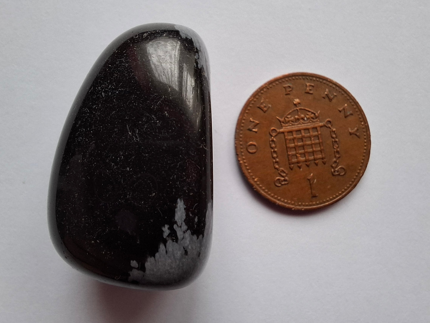 Snowflake Obsidian, Tumble Stone, Crystal (Ref: T99)