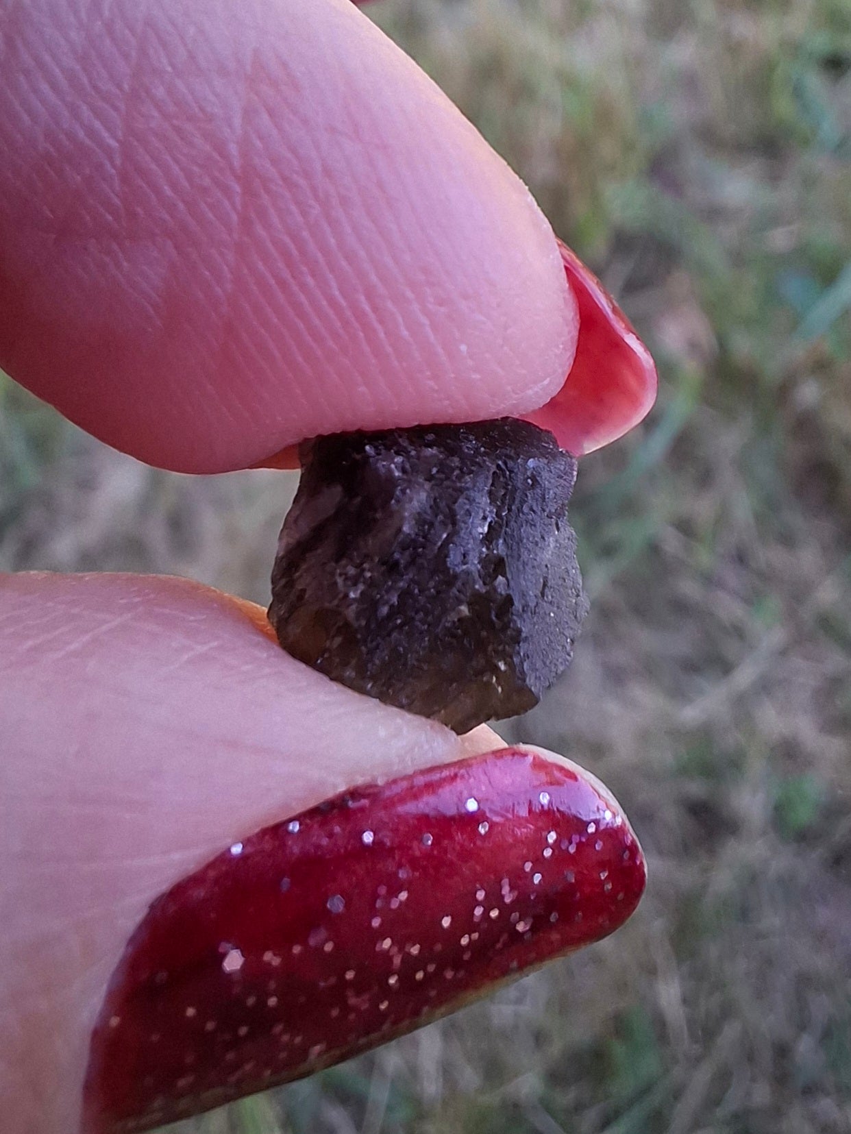 Moldavite Piece, 0.59g, Tektite (Ref: 1472)