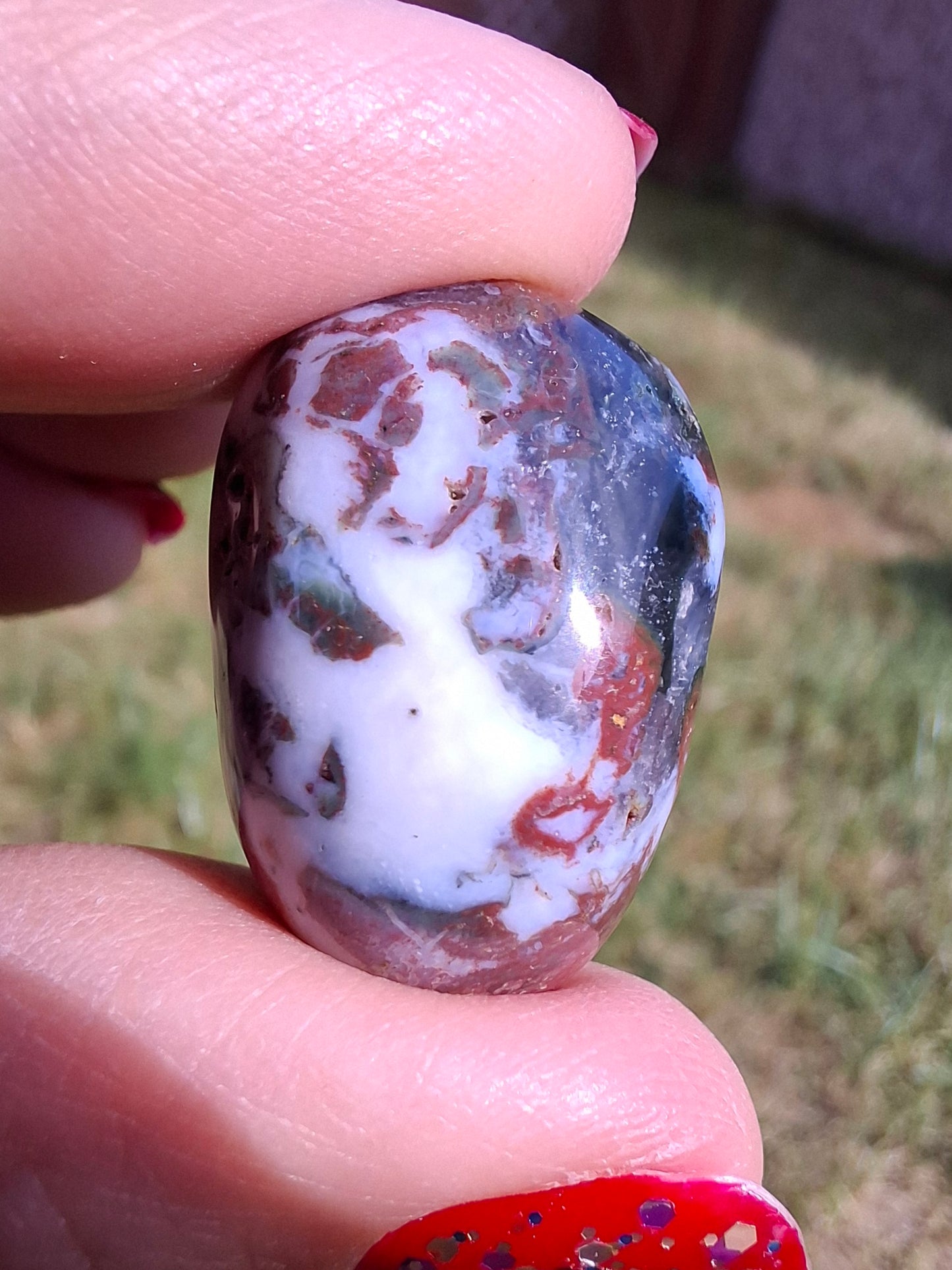 Ocean Jasper, Tumble Stone, Crystal (Ref: T198)