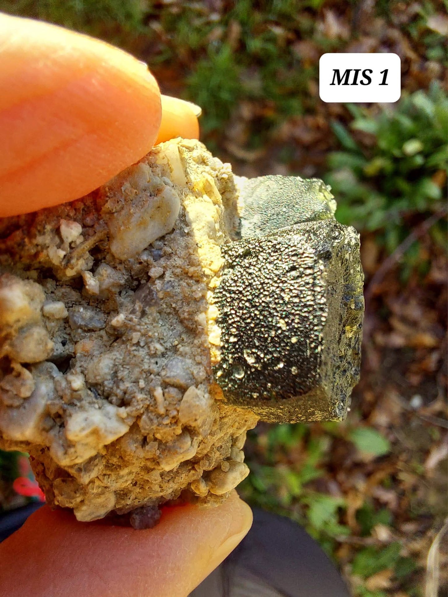 Moldavite In-Situ (in matrix), Besednice, Est-13g, Tektite (Ref: MIS1)