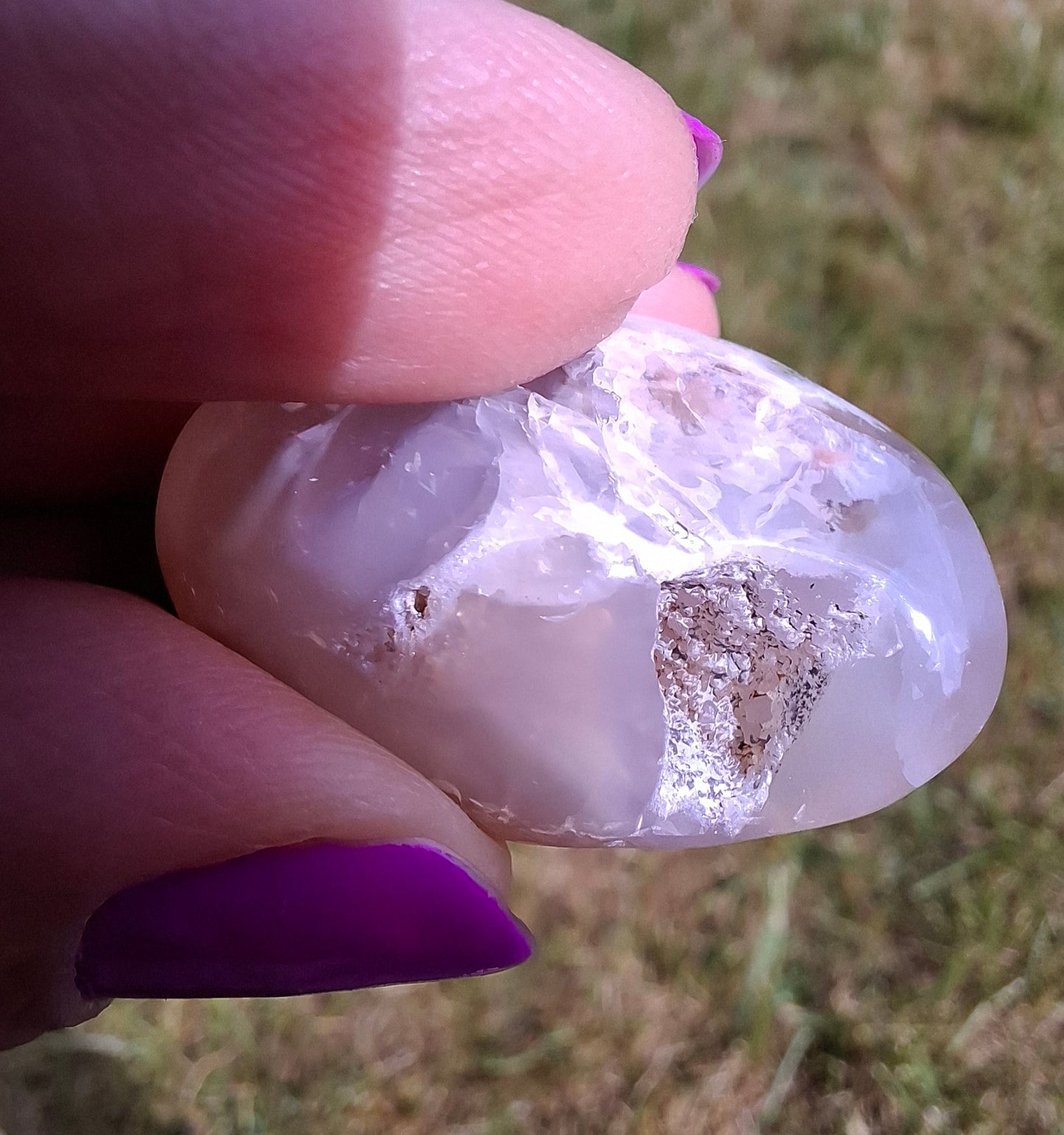 Flower Agate, Tumble Stone, Crystal (Ref: T72)