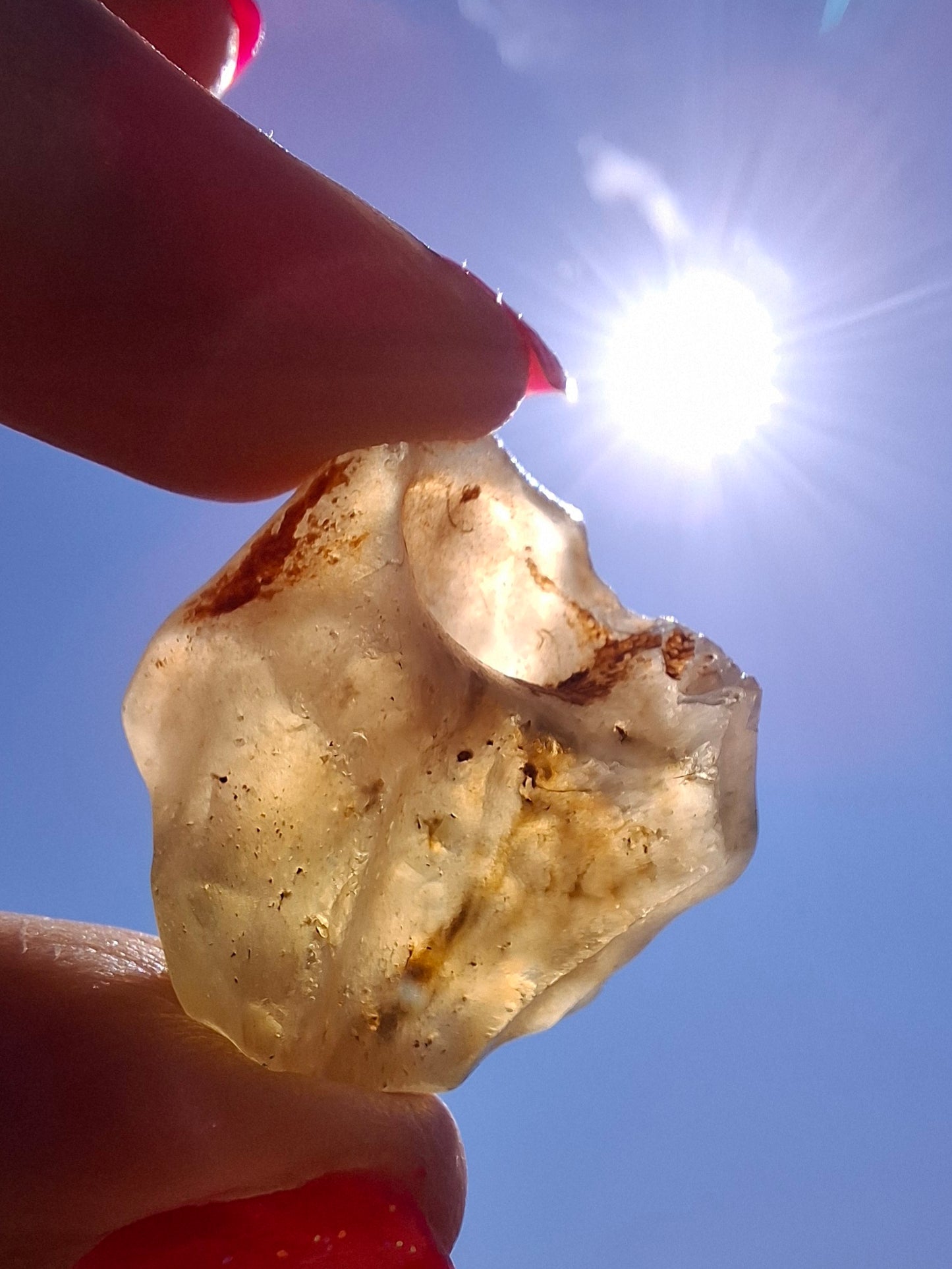 Libyan Desert Glass (darker) Piece, 10.32g, Tektite (Ref: L1376)