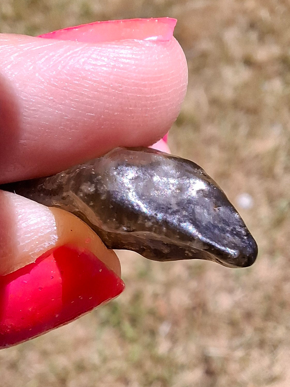 Libyan Desert Glass (darker) Piece, 3.40g, Tektite (Ref: L1362)