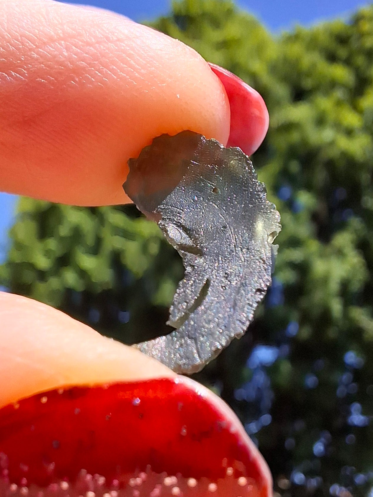 Moldavite Piece, 1.25g, Tektite (Ref: 1470)