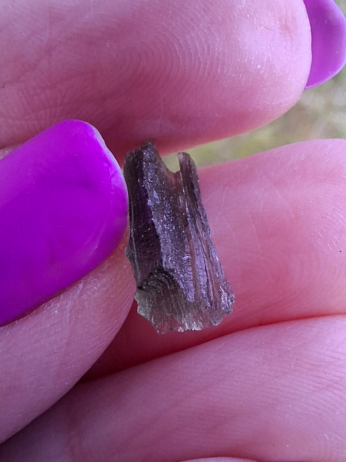 Moldavite Piece, 0.49g, Tektite (Ref: 1452)