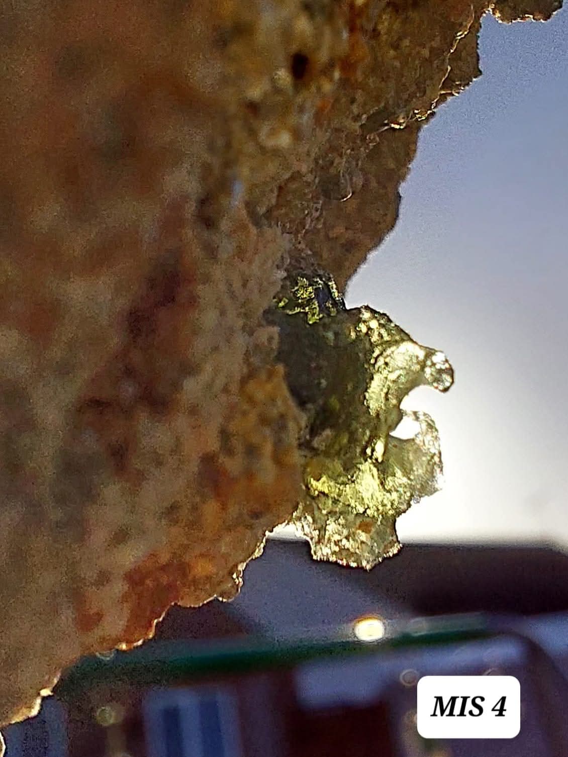 Moldavite In-Situ (in matrix), Besednice, Est- 2g, Tektite (Ref: MIS4)