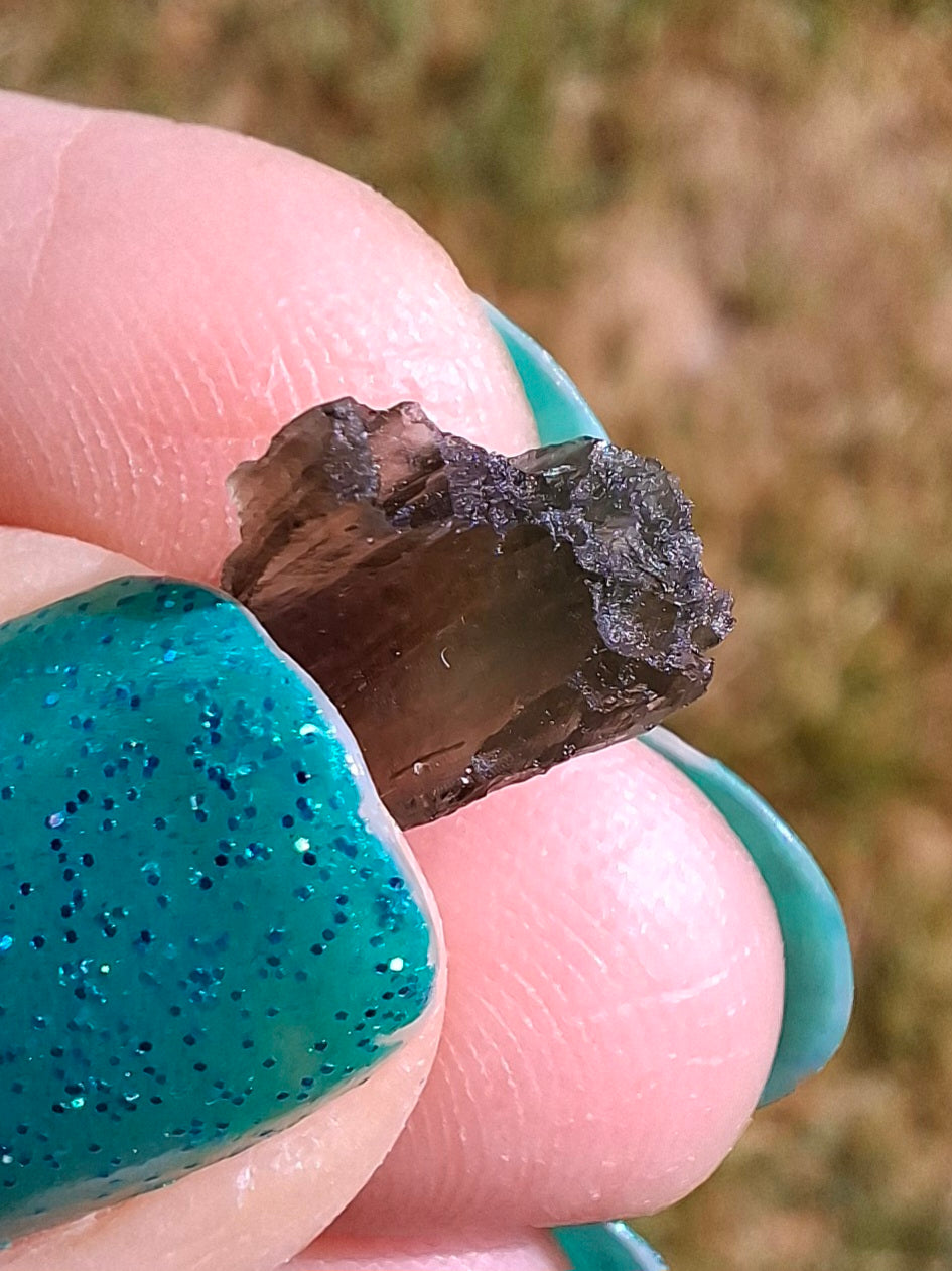 Moldavite Piece, 0.64g, Tektite (Ref: 1424)