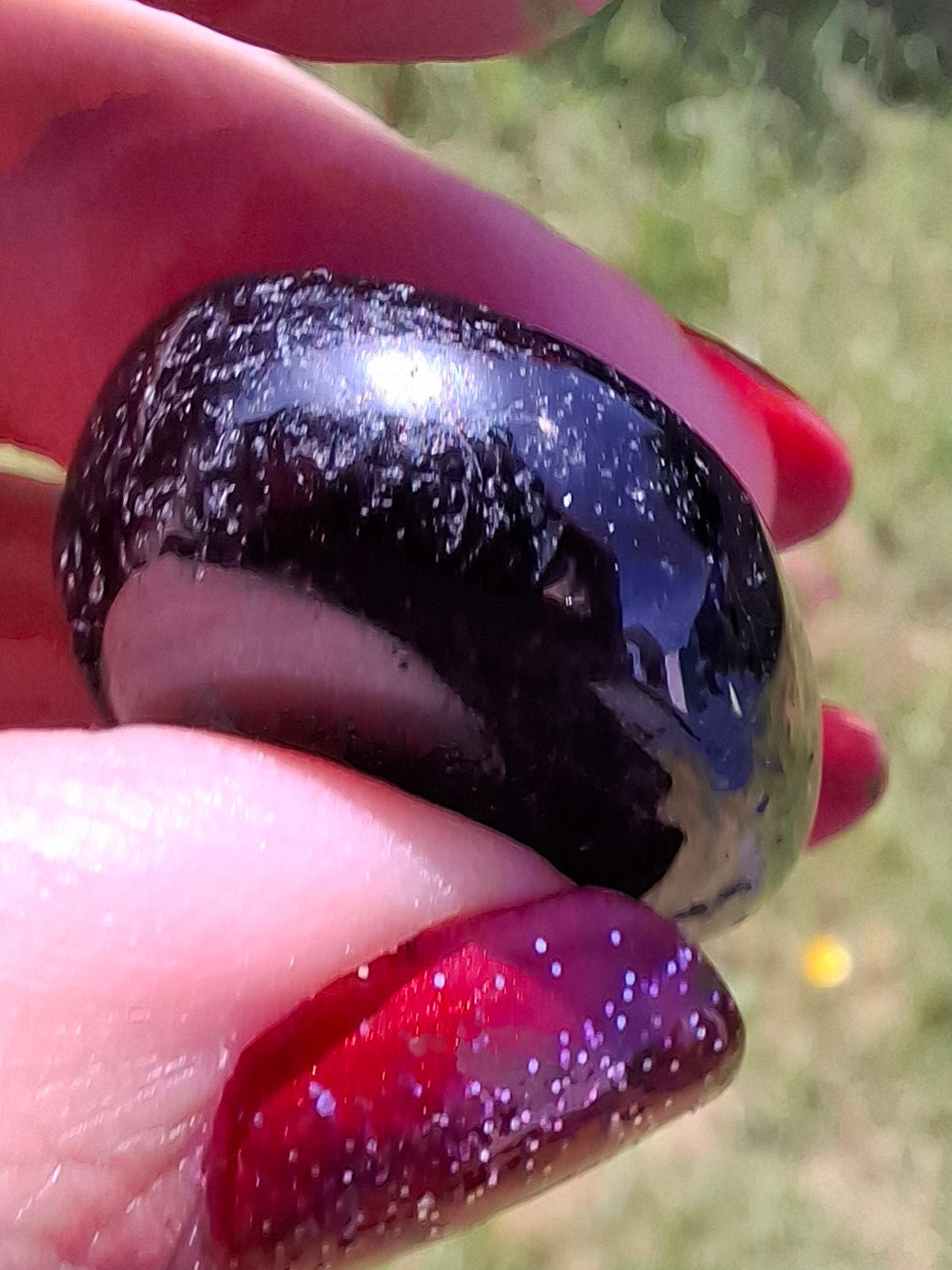Black Tourmaline, Tumble Stone, Crystal (Ref: T215)