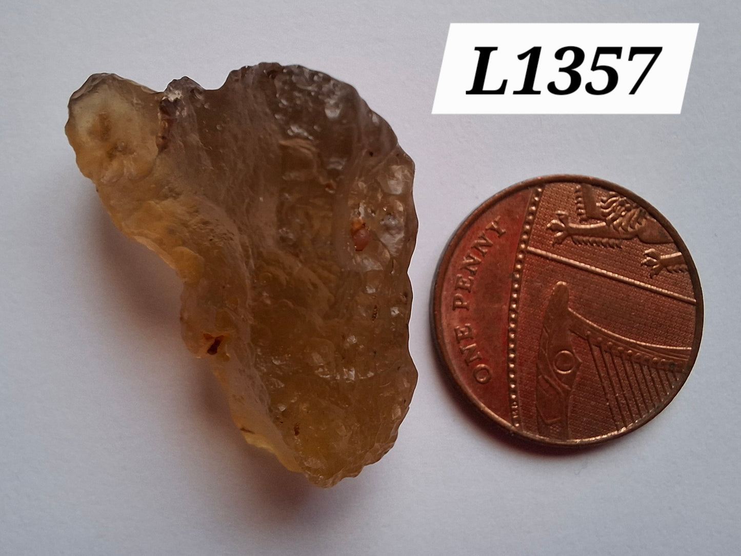 Libyan Desert Glass (darker) Piece, 7.36g, Tektite (Ref: L1357)