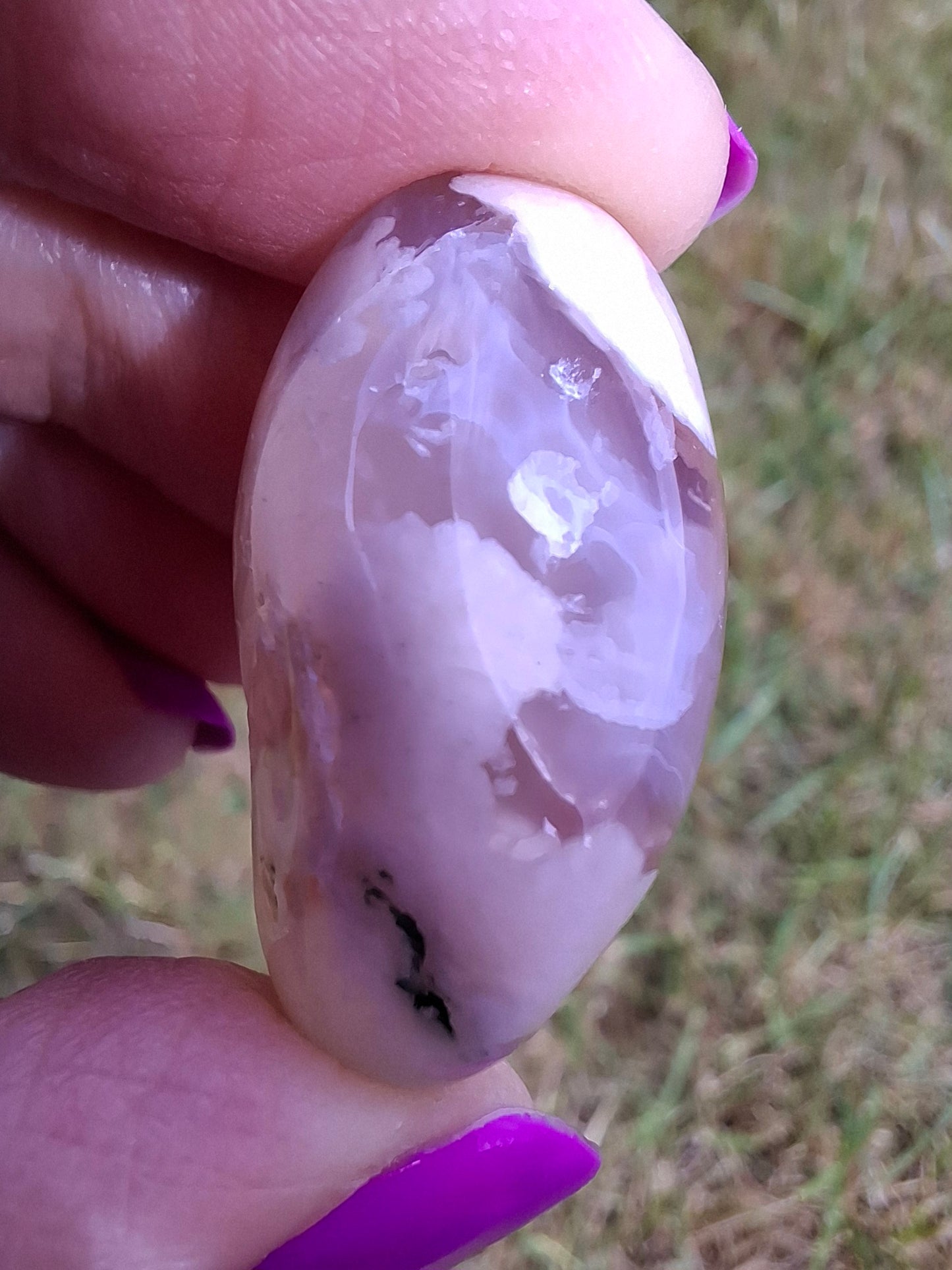 Flower Agate, Tumble Stone, Crystal (Ref: T72)