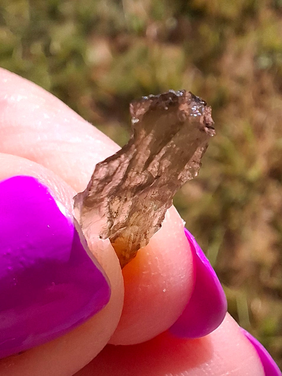 Moldavite small Piece, 0.27g, Tektite (Ref: 1433)