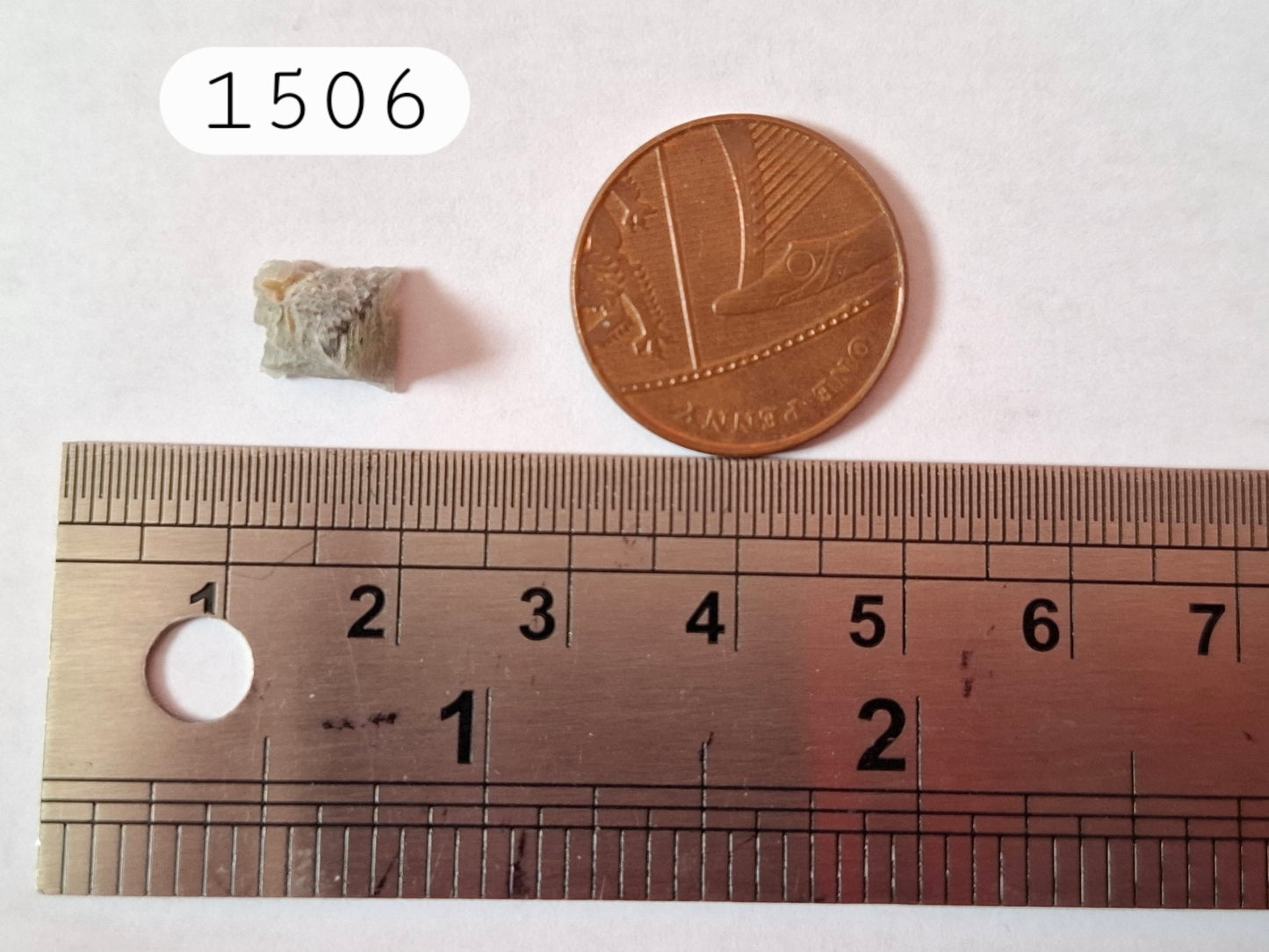 Moldavite Piece, SNOWFLAKE, FROSTED, BRUSNA, 0.36g, Tektite (Ref: 1506)