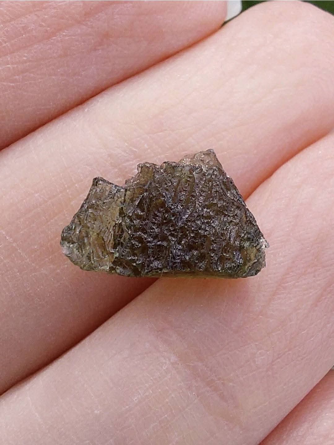 Moldavite Piece, NESMEN LES, 0.62g, Tektite (Ref: 840)
