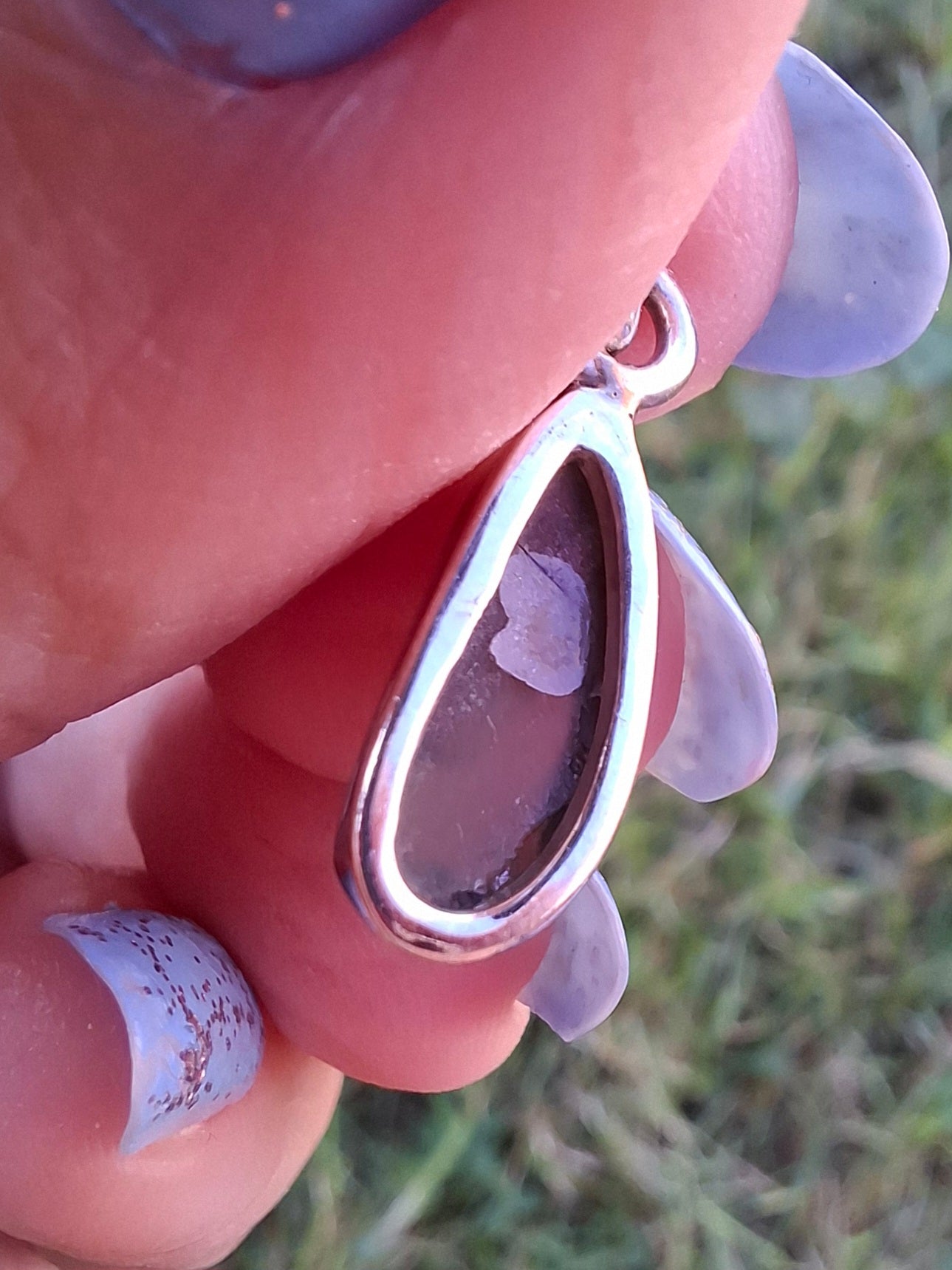 Moldavite Pendant, 925 Silver, Tektite (Ref: P95)