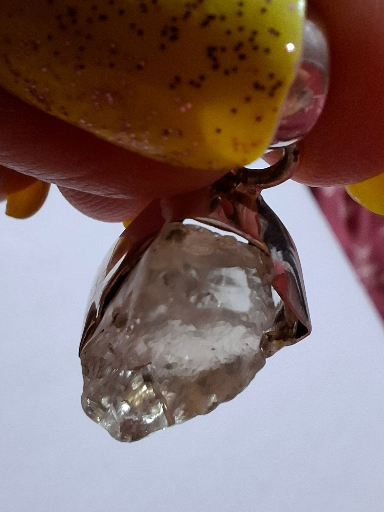 Libyan Desert Glass Pendant, 925 Silver, Tektite (Ref: LP107)