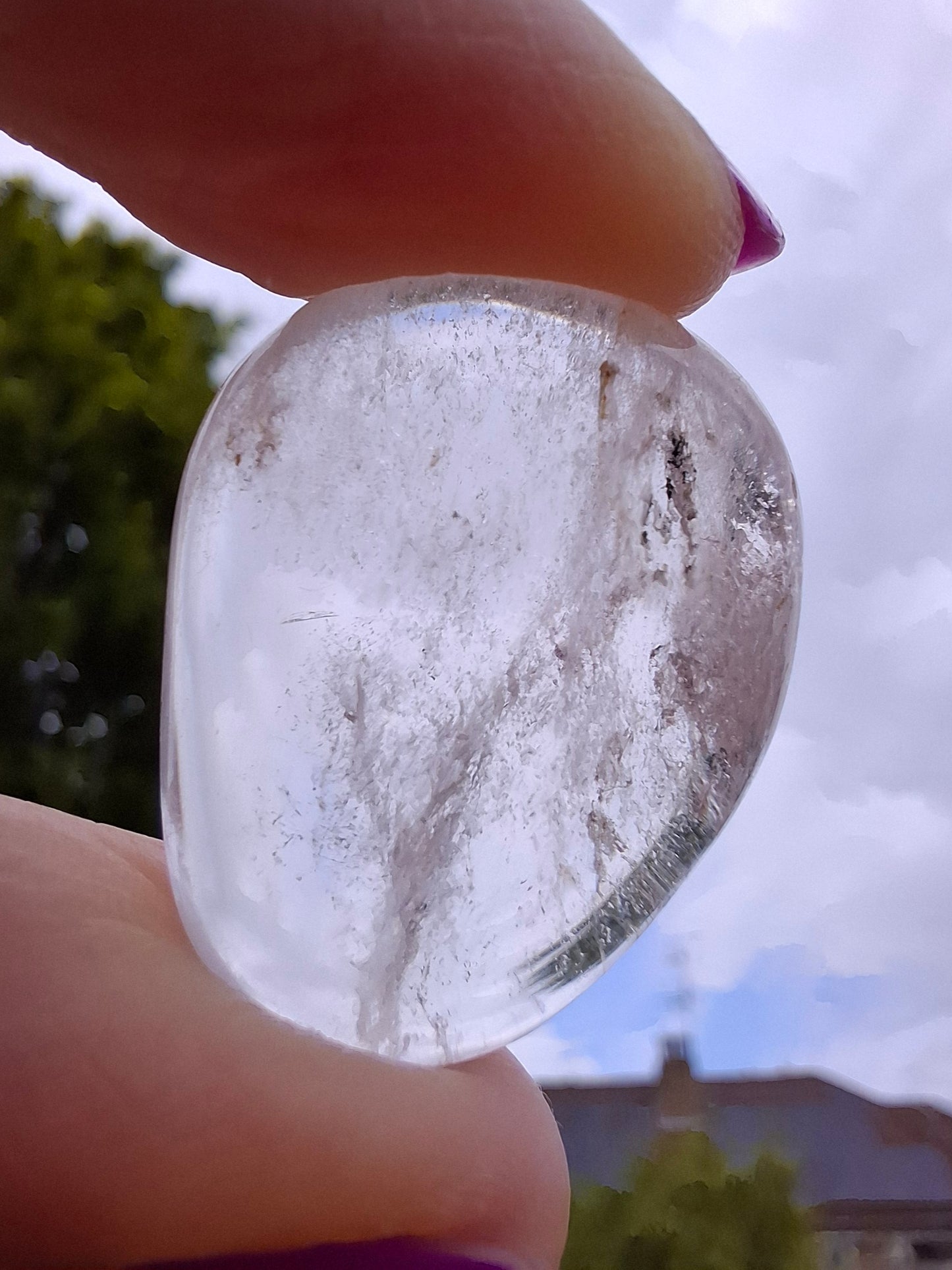 Clear Quartz, Tumble Stone, Crystal (Ref: T31)