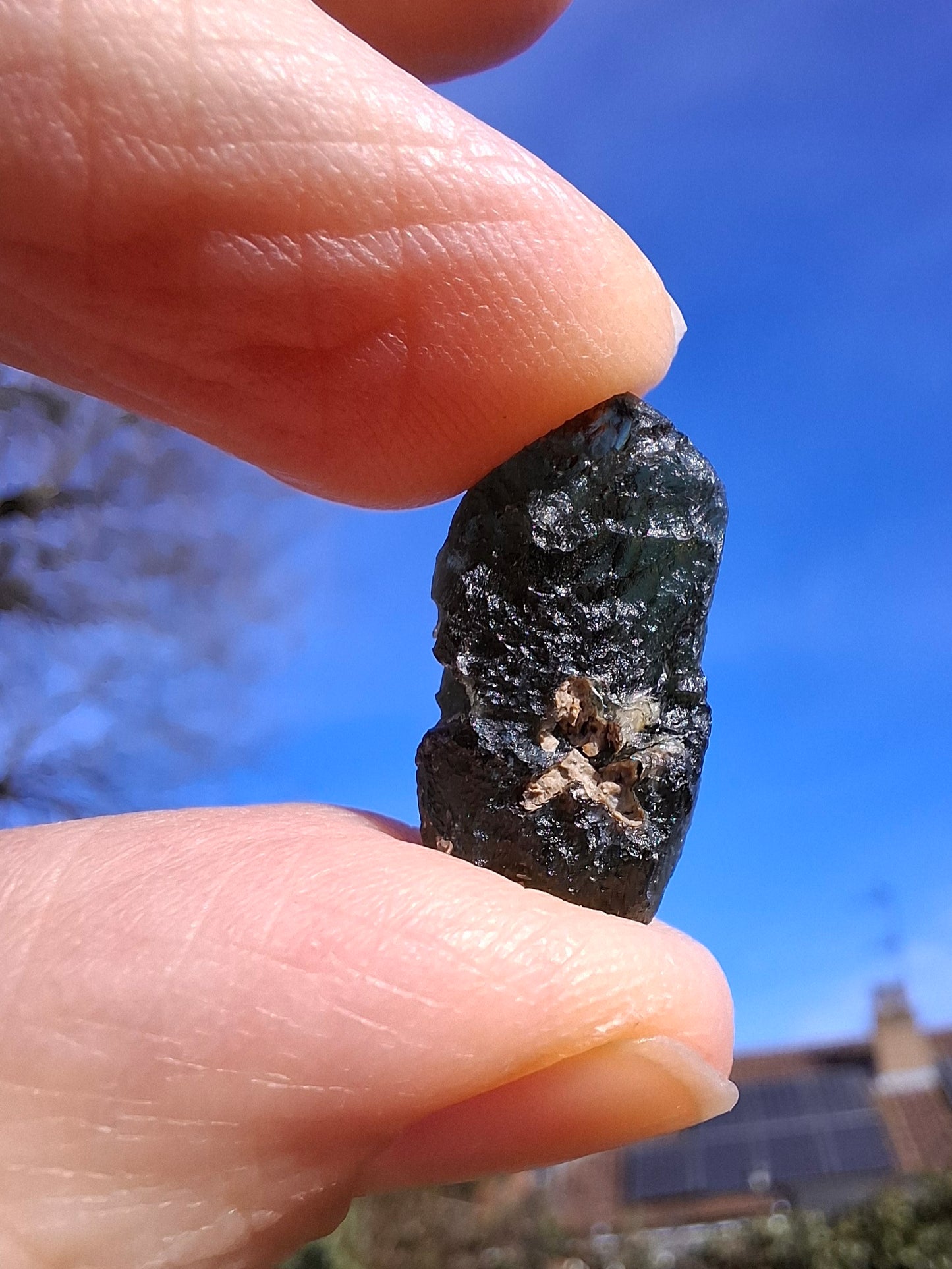 Moldavite Piece, 2.26g, Tektite (Ref: 1336)