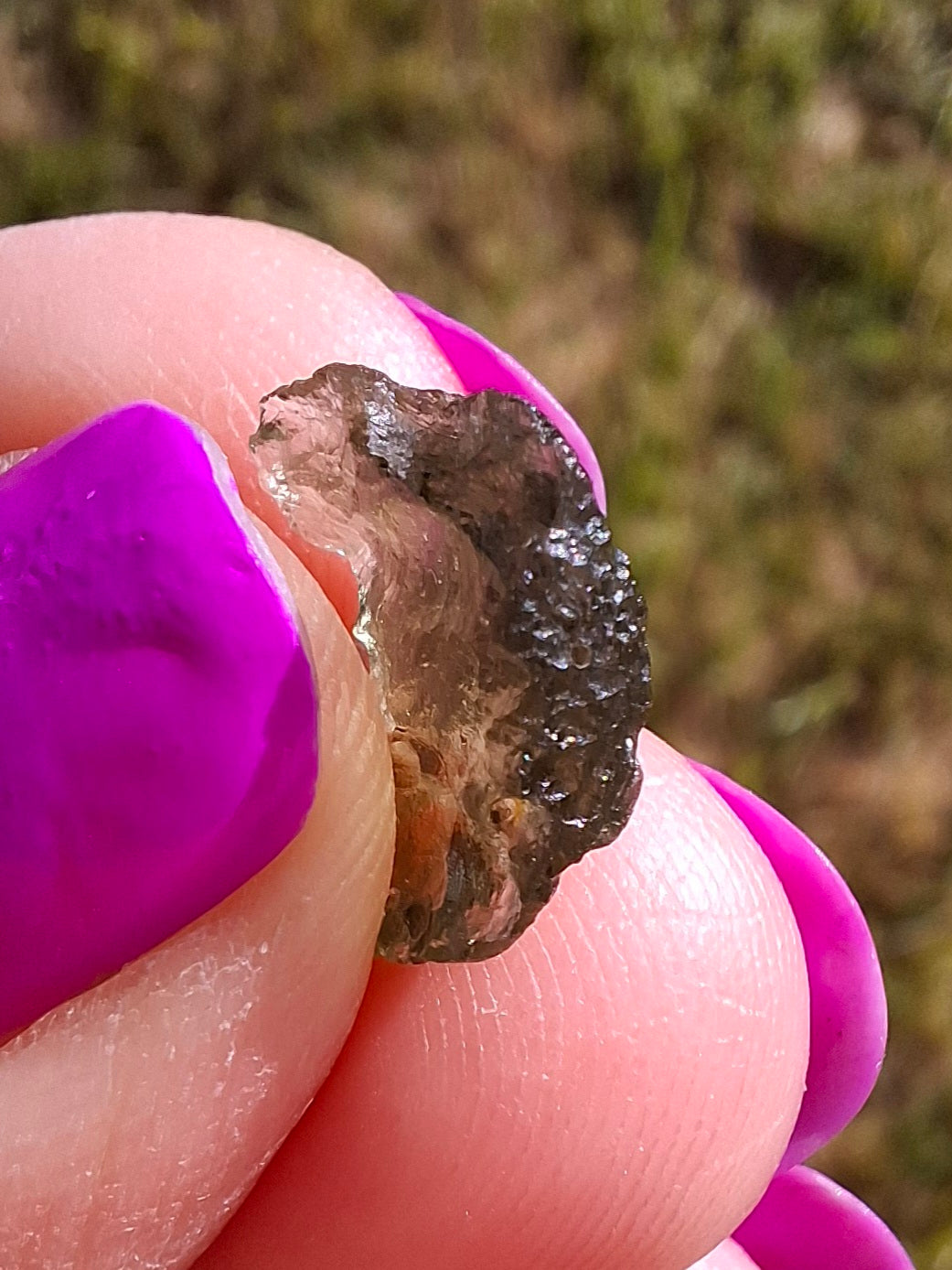 Moldavite Piece, 0.59g, Tektite (Ref: 1428)