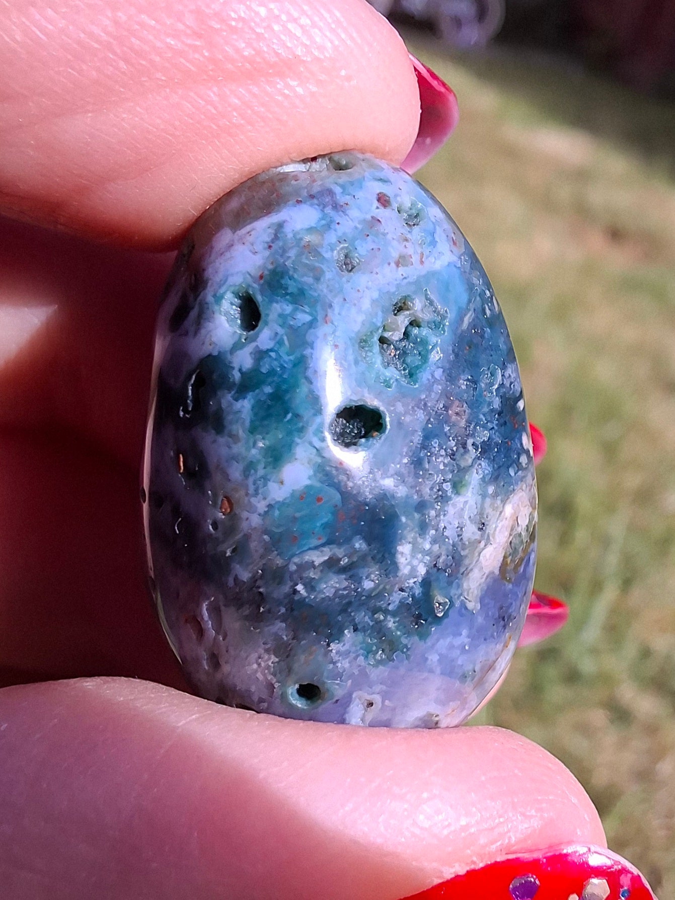 Ocean Jasper, Tumble Stone, Crystal (Ref: T200)