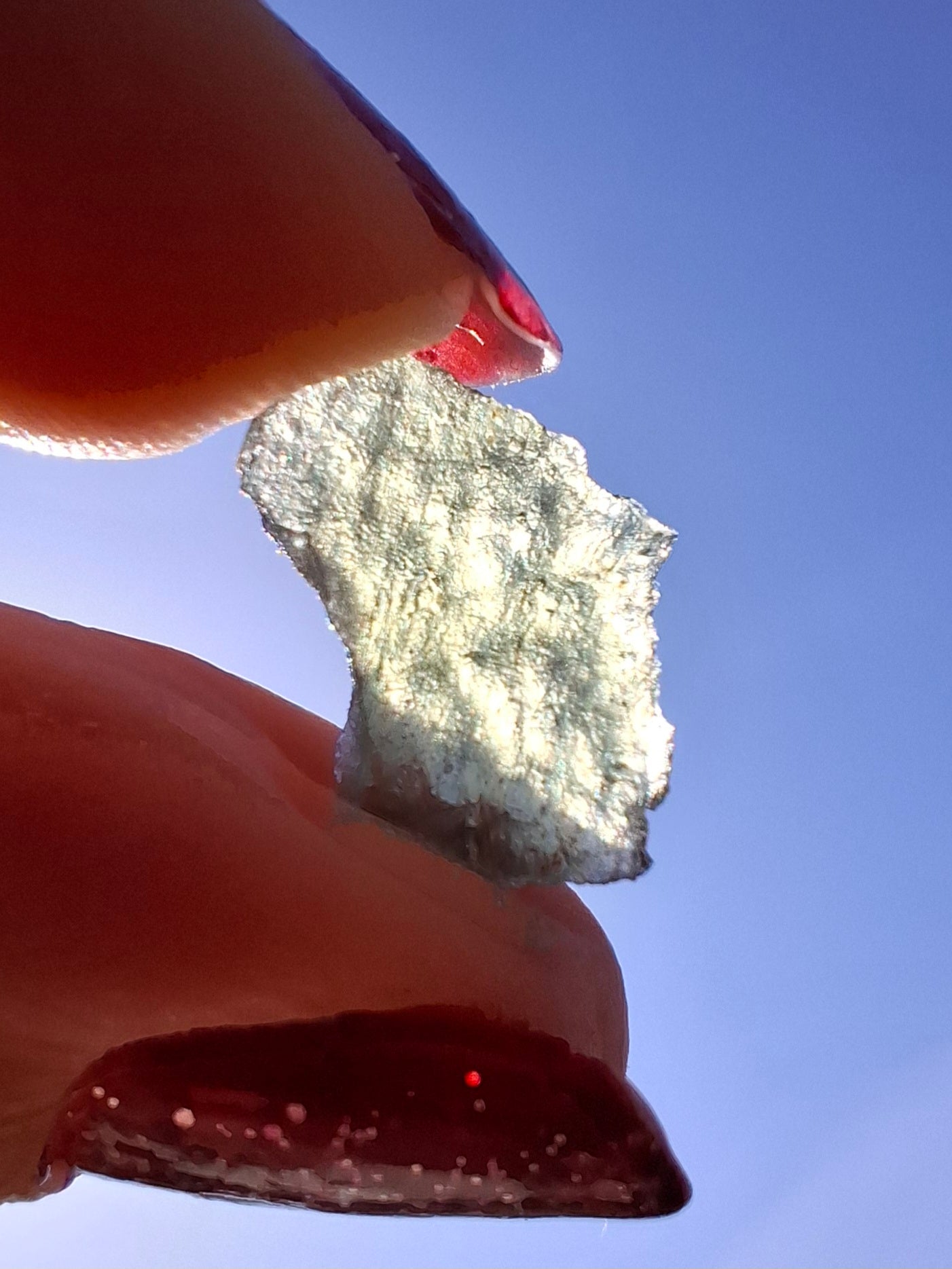 Moldavite Piece, 0.48g, Tektite (Ref: 1480)