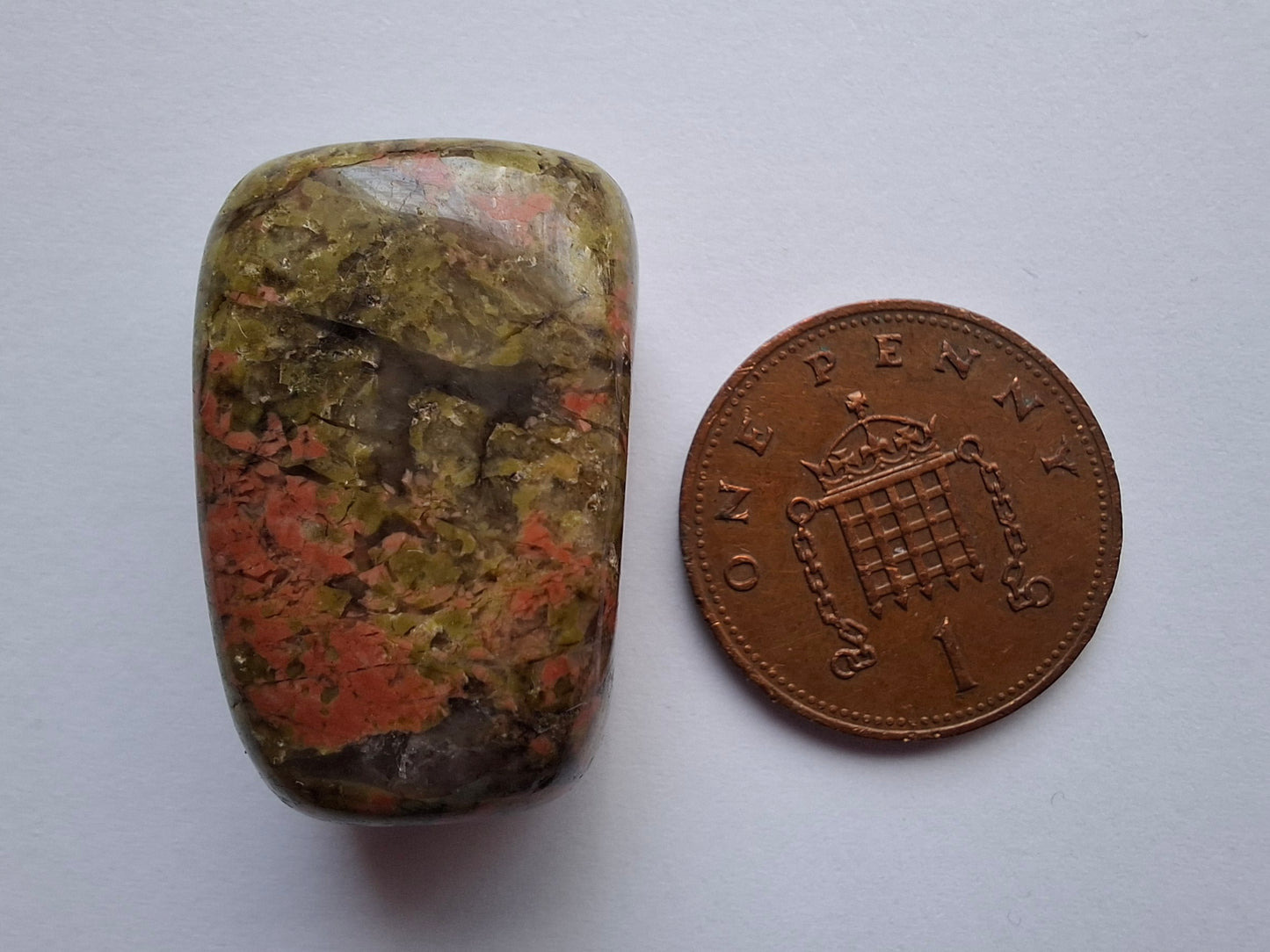 Unakite, Tumble Stone, Crystal (Ref: T183)