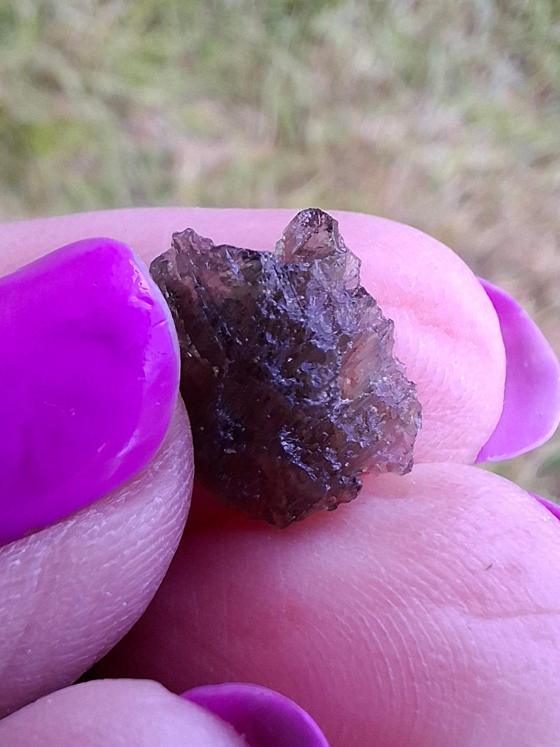 Moldavite Piece, 0.62g, Tektite (Ref: 1455)