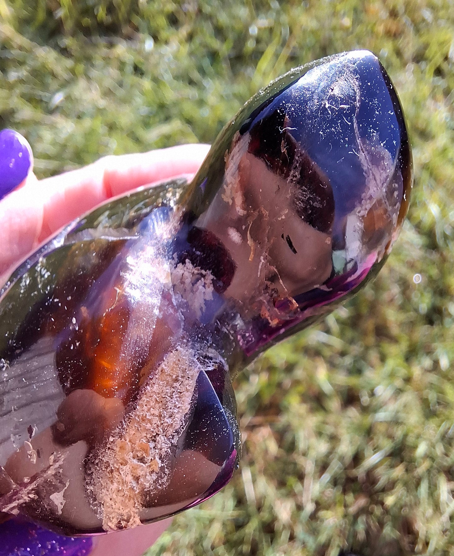 Red Amber Turtle, 56.87g, Carving, Fossil (Ref: TT2)