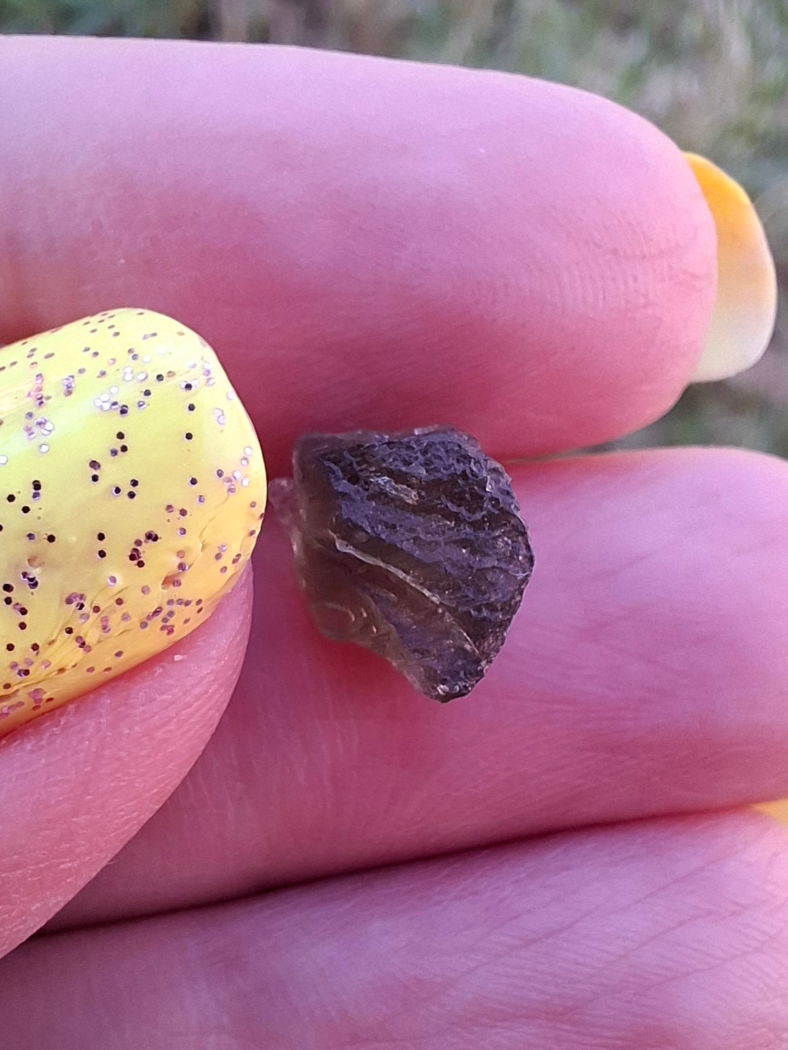 Moldavite small Piece, 0.41g, Tektite (Ref: 1482)