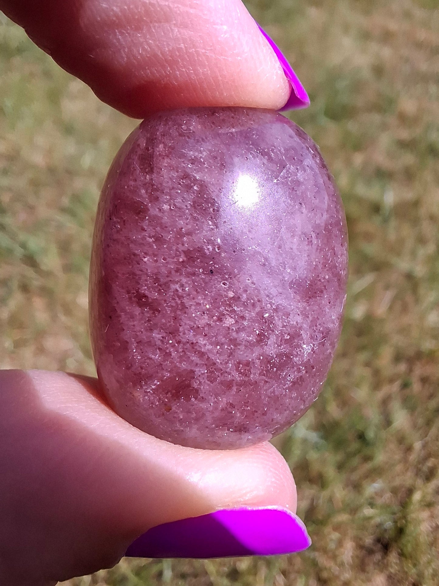 Strawberry Quartz, Tumble Stone, Crystal