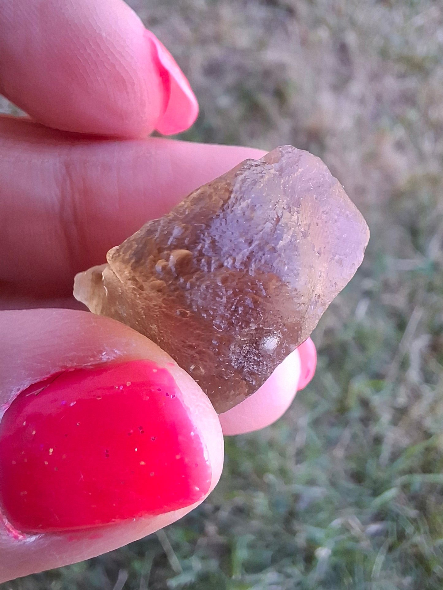 Libyan Desert Glass (darker) Piece, 7.32g, Tektite (Ref: L1369)