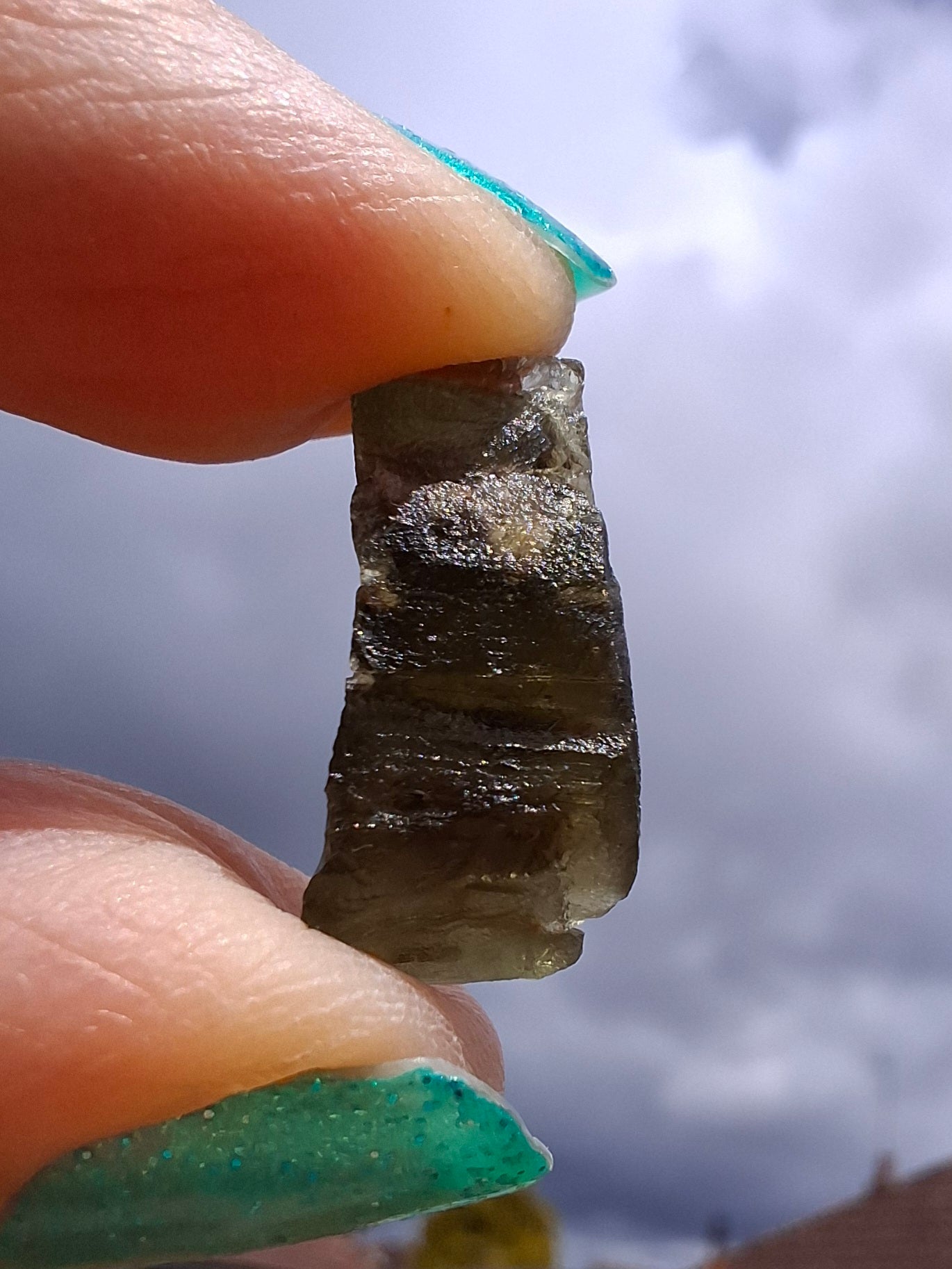 Moldavite Piece, 1.67g, Tektite (Ref: 1423)